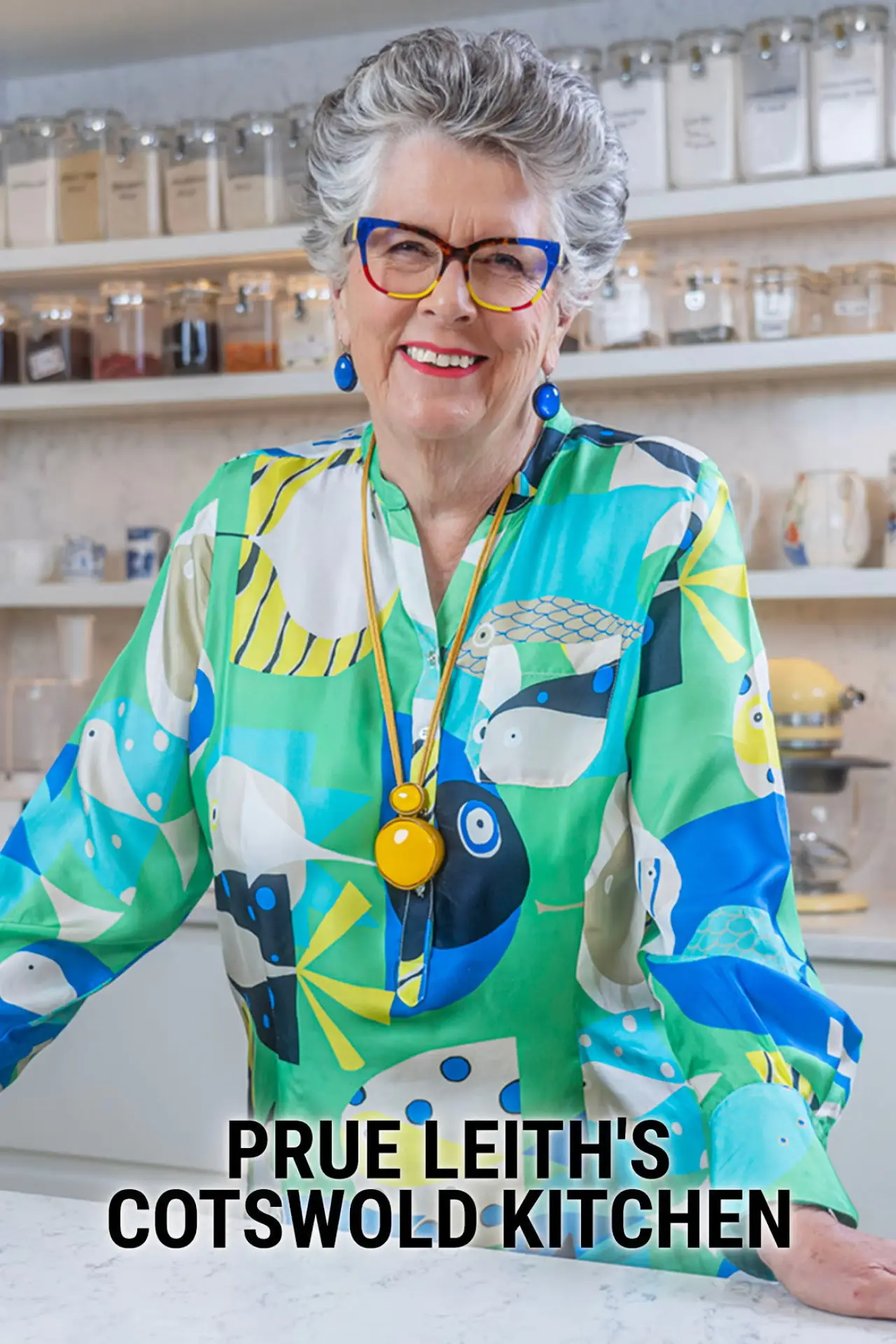 Plakat serialu "Kuchnia Prue Leith w Cotswolds"