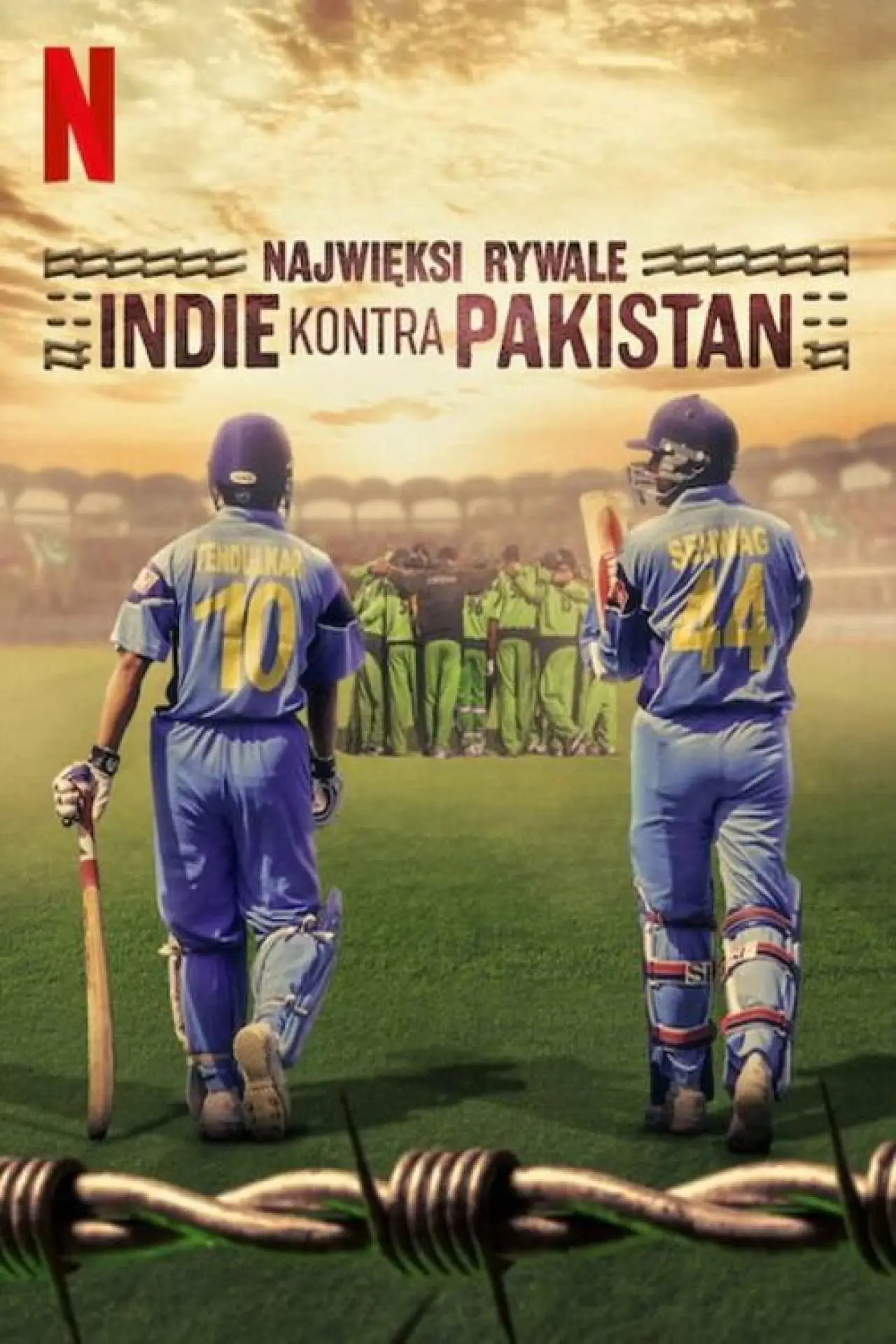 Plakat serialu "Najwięksi rywale: Indie kontra Pakistan"
