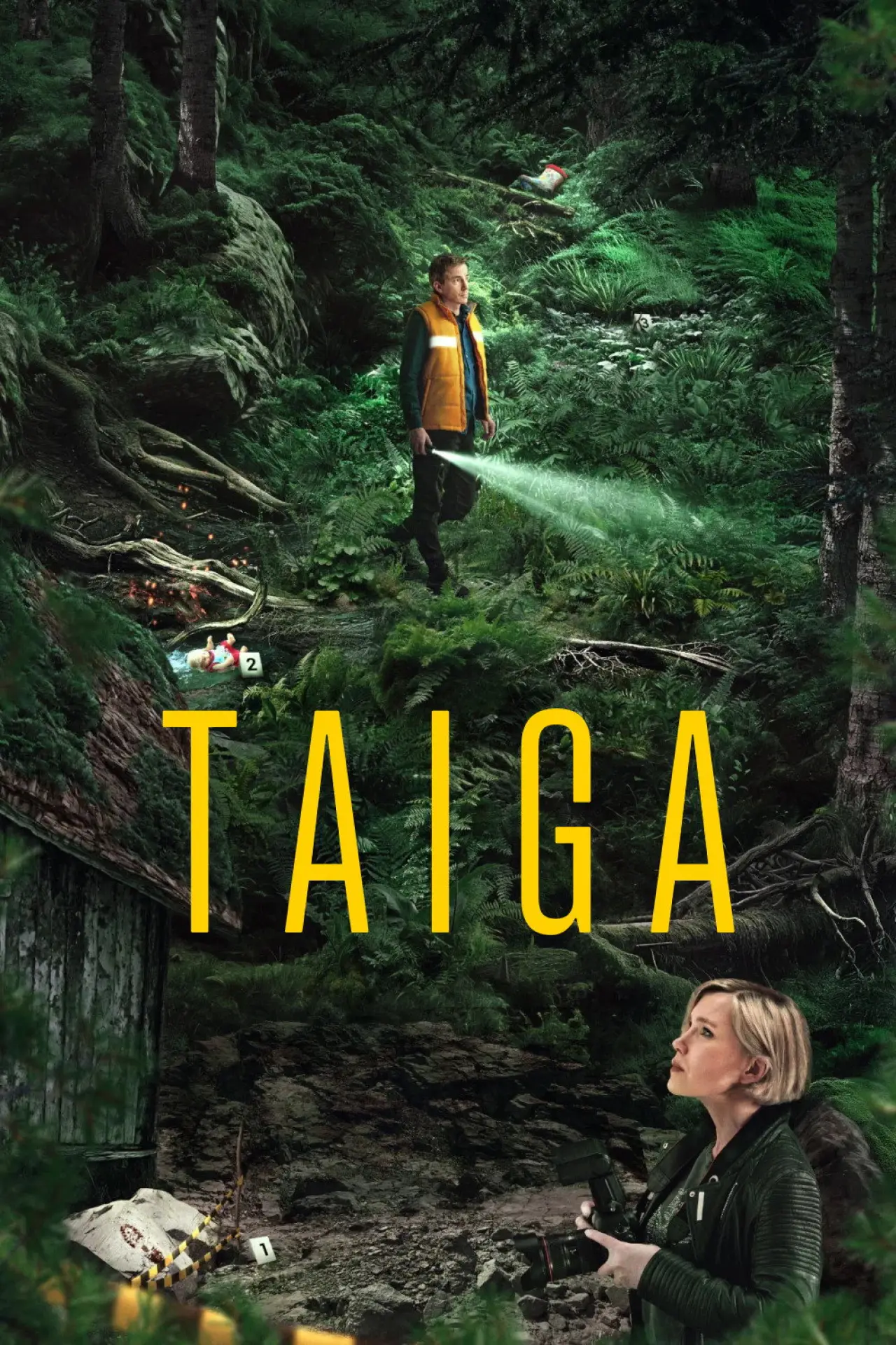 Plakat serialu "Tajga"
