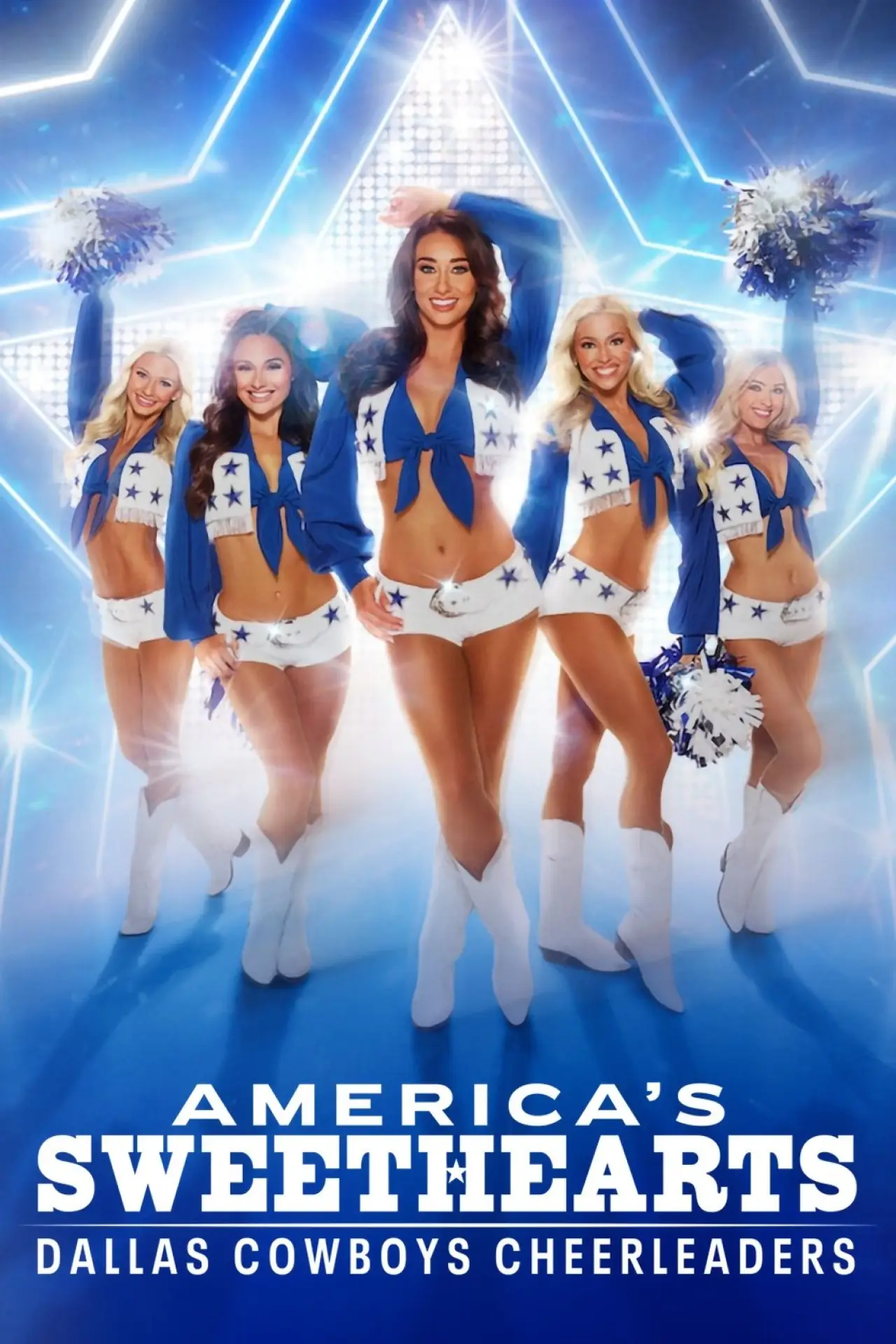 Plakat serialu "Ulubienice Ameryki: Cheerleaderki Dallas Cowboys"