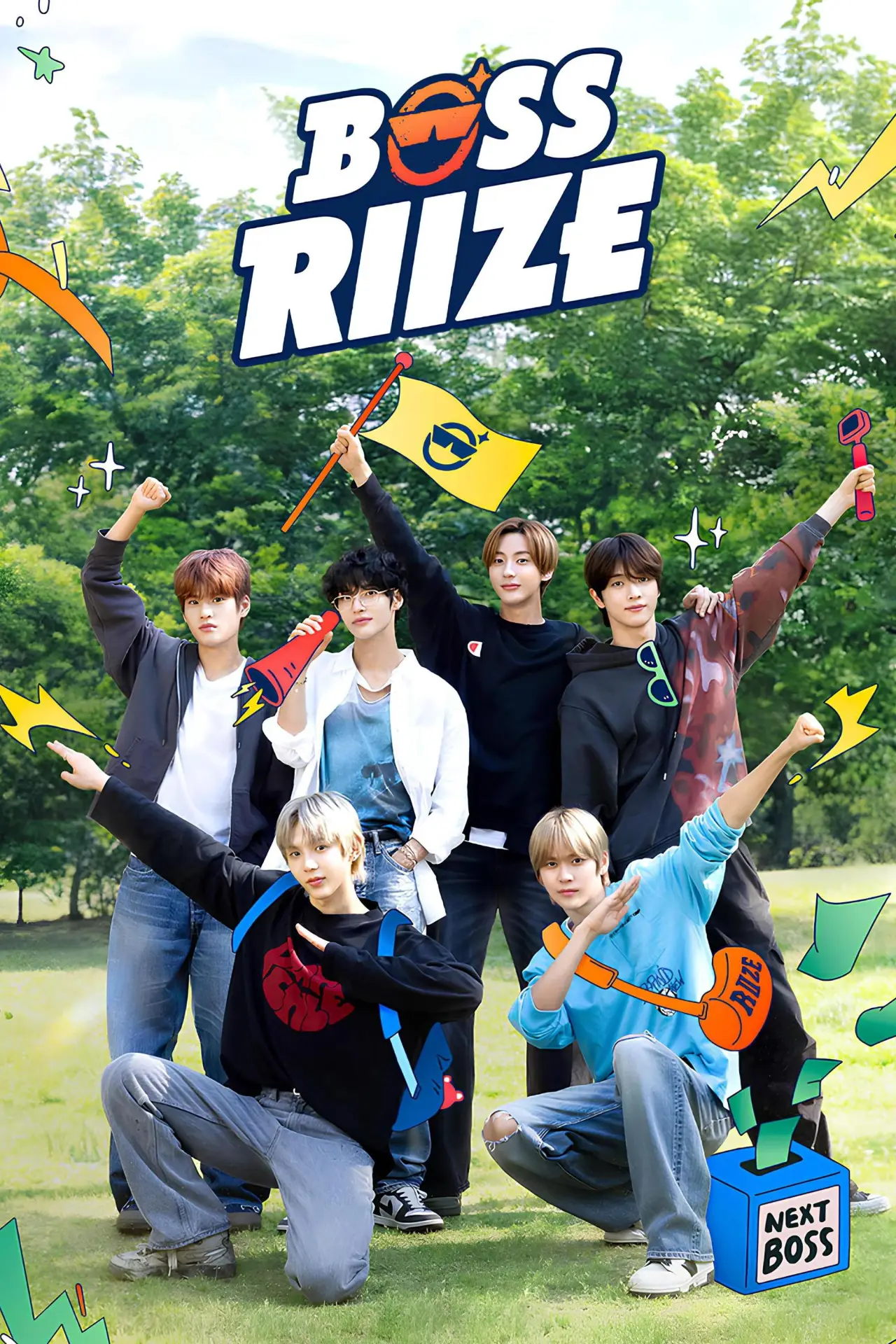 Plakat serialu "BOSS RIIZE"