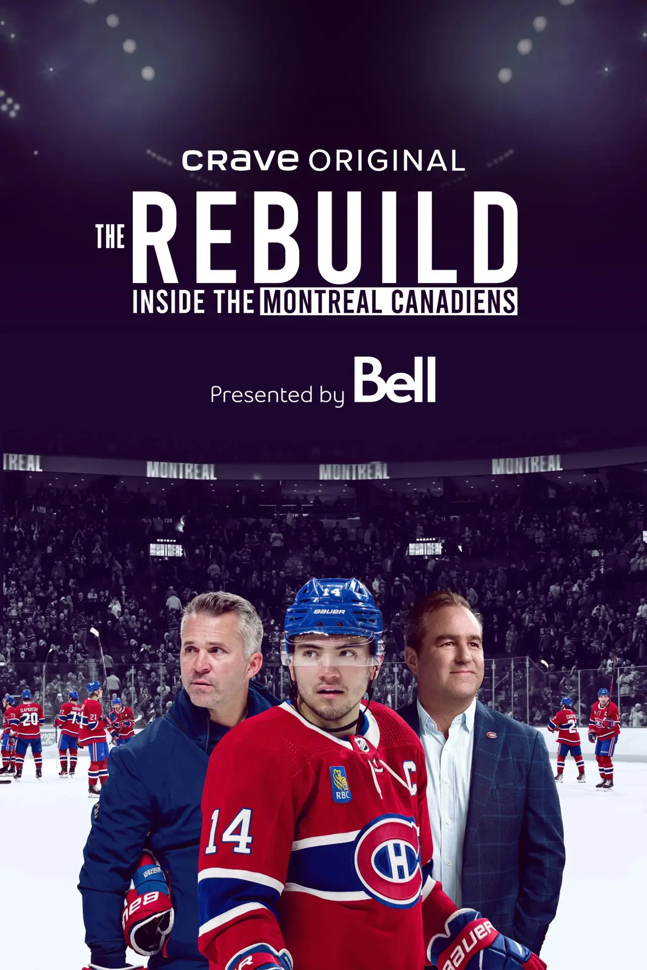 Plakat serialu "The Rebuild: Wewnątrz Montreal Canadiens"