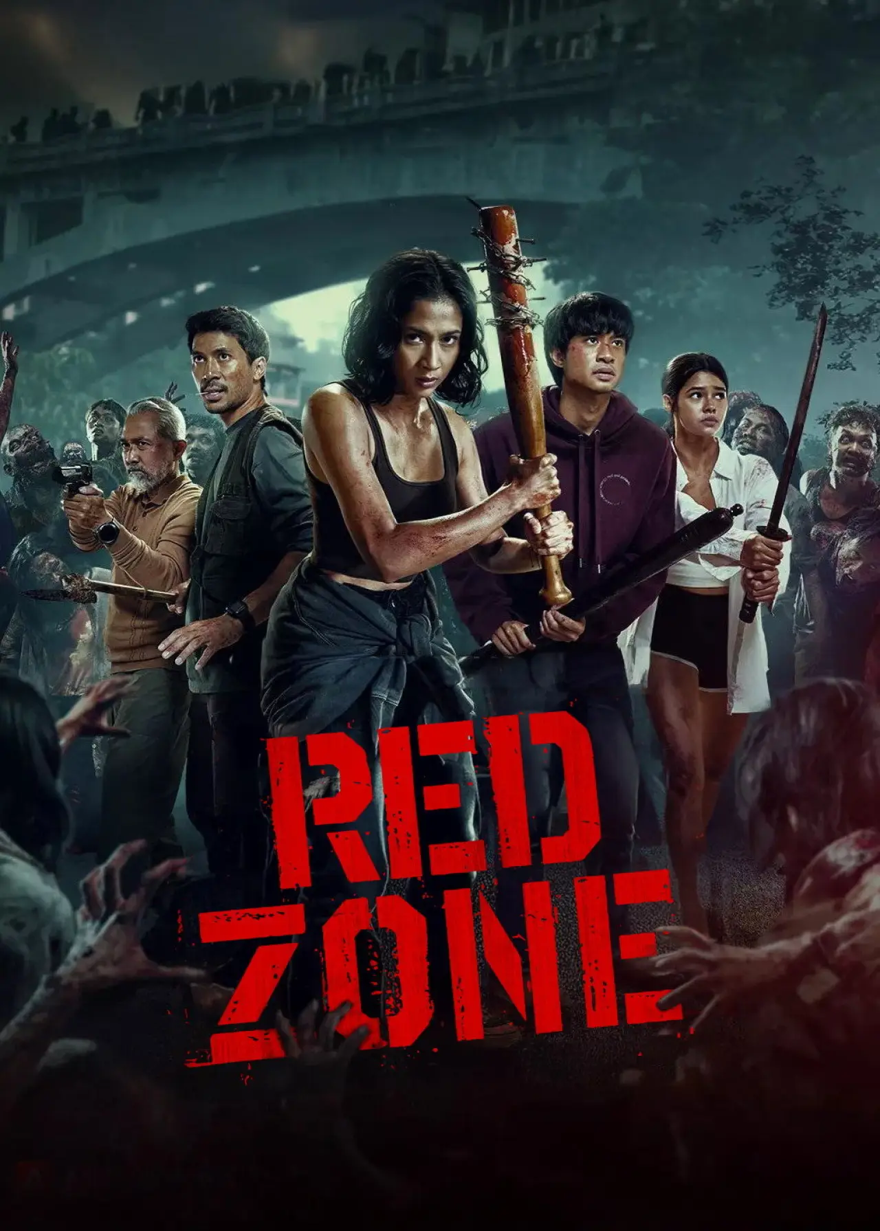 Plakat serialu "Zona Merah"