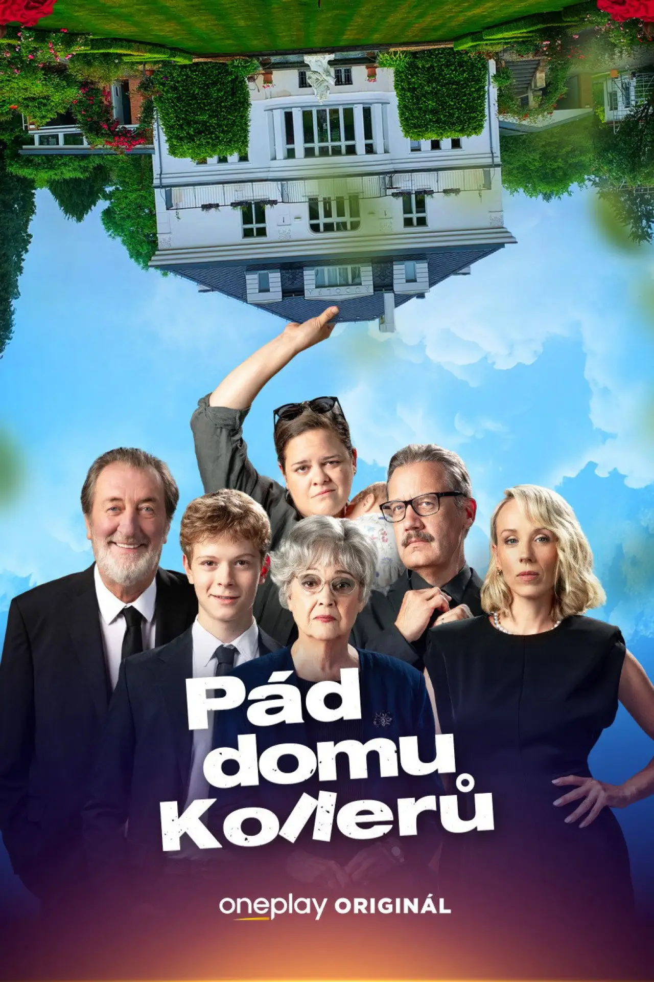 Plakat serialu "Pád domu Kollerů"
