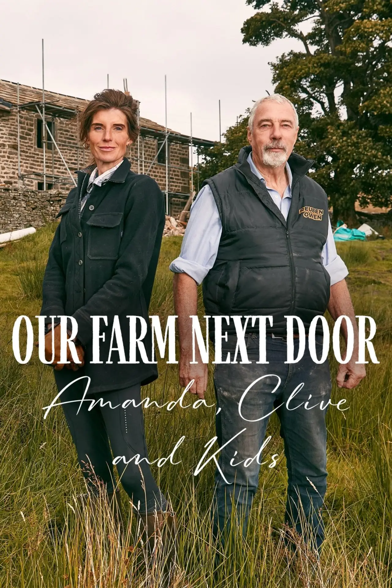 Plakat serialu "Our Farm Next Door: Amanda, Clive and Kids"