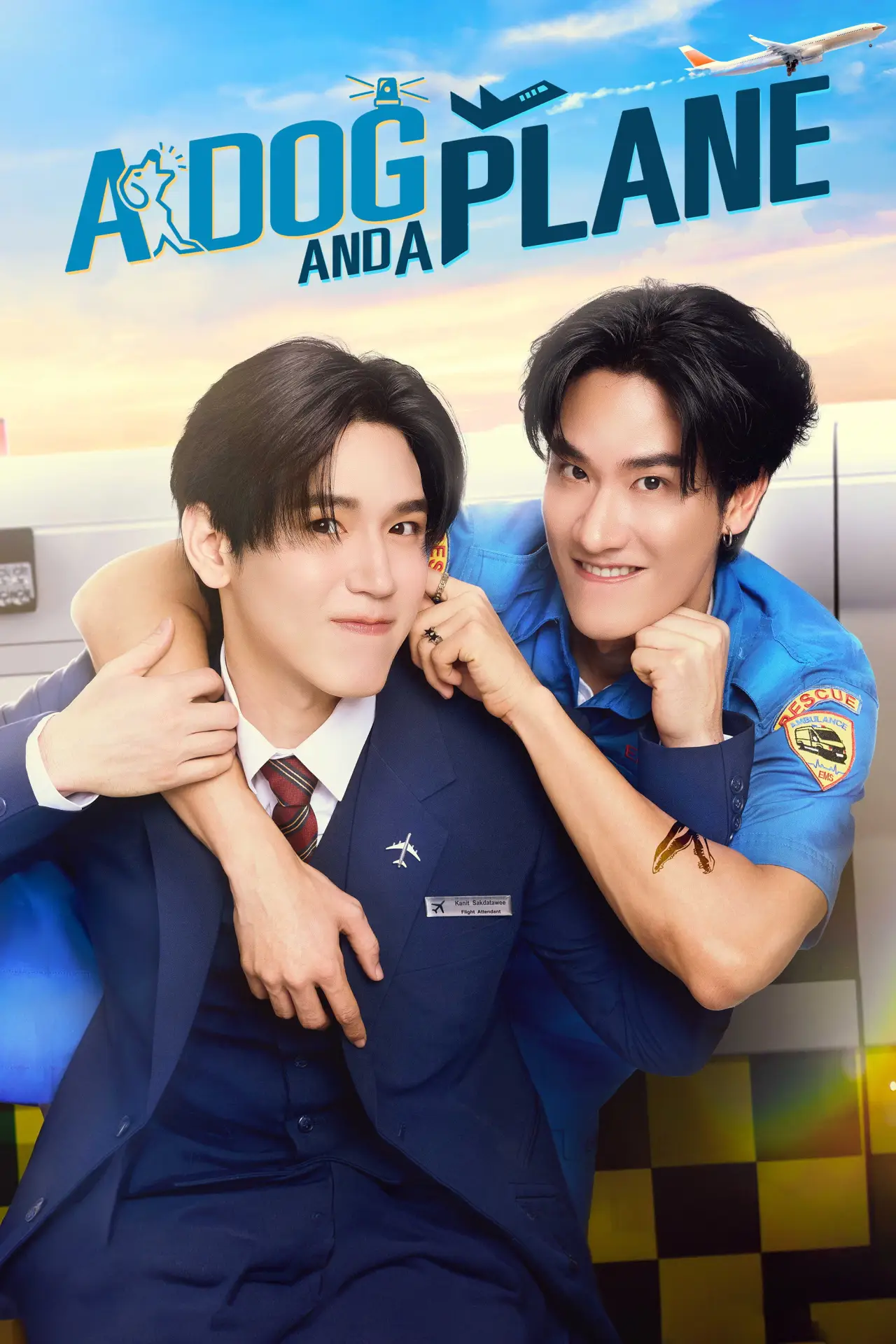 Plakat serialu "Pies i samolot"
