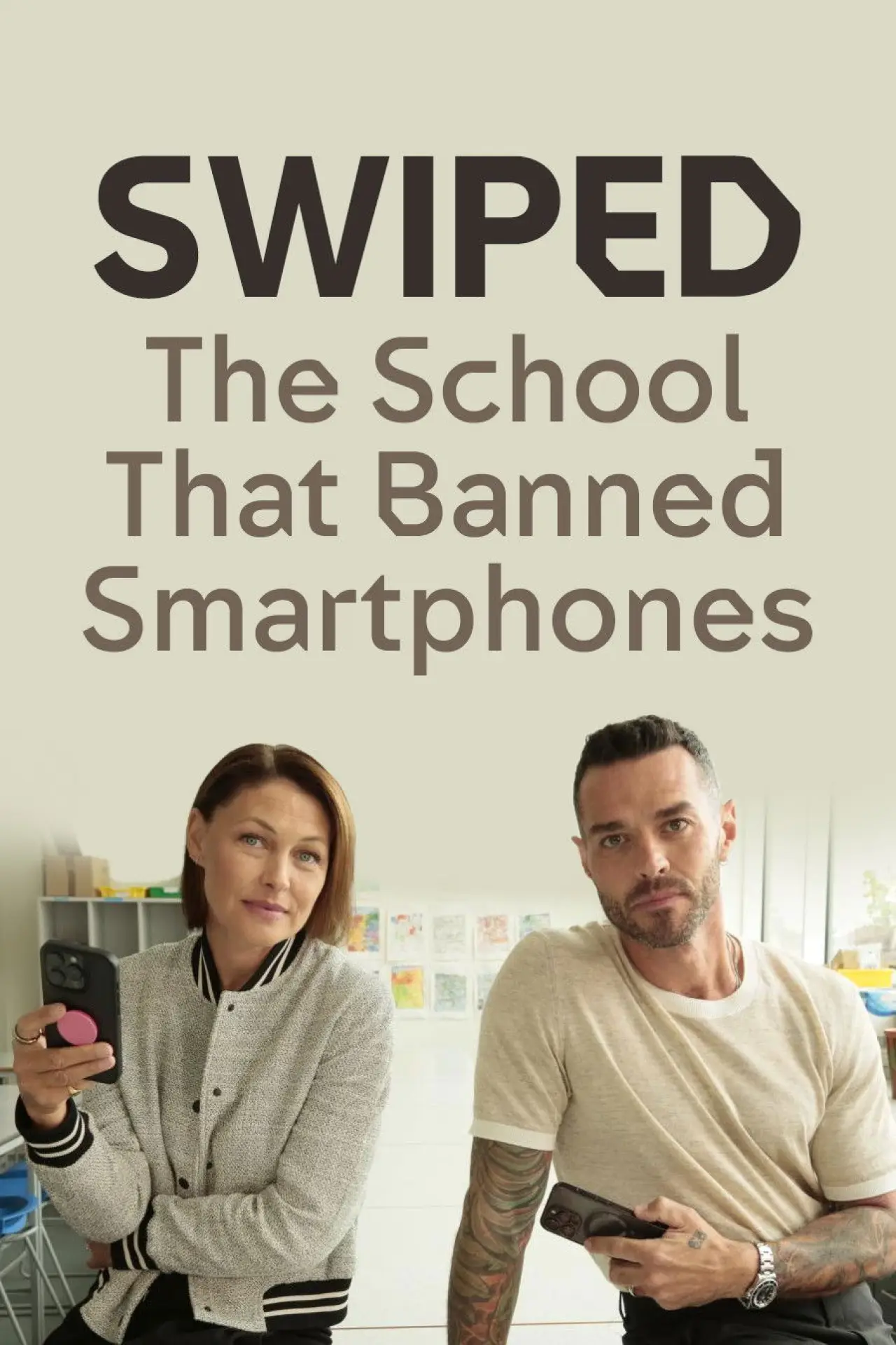 Plakat serialu "Zabranie: Szkoła, która zakazała smartfonów"