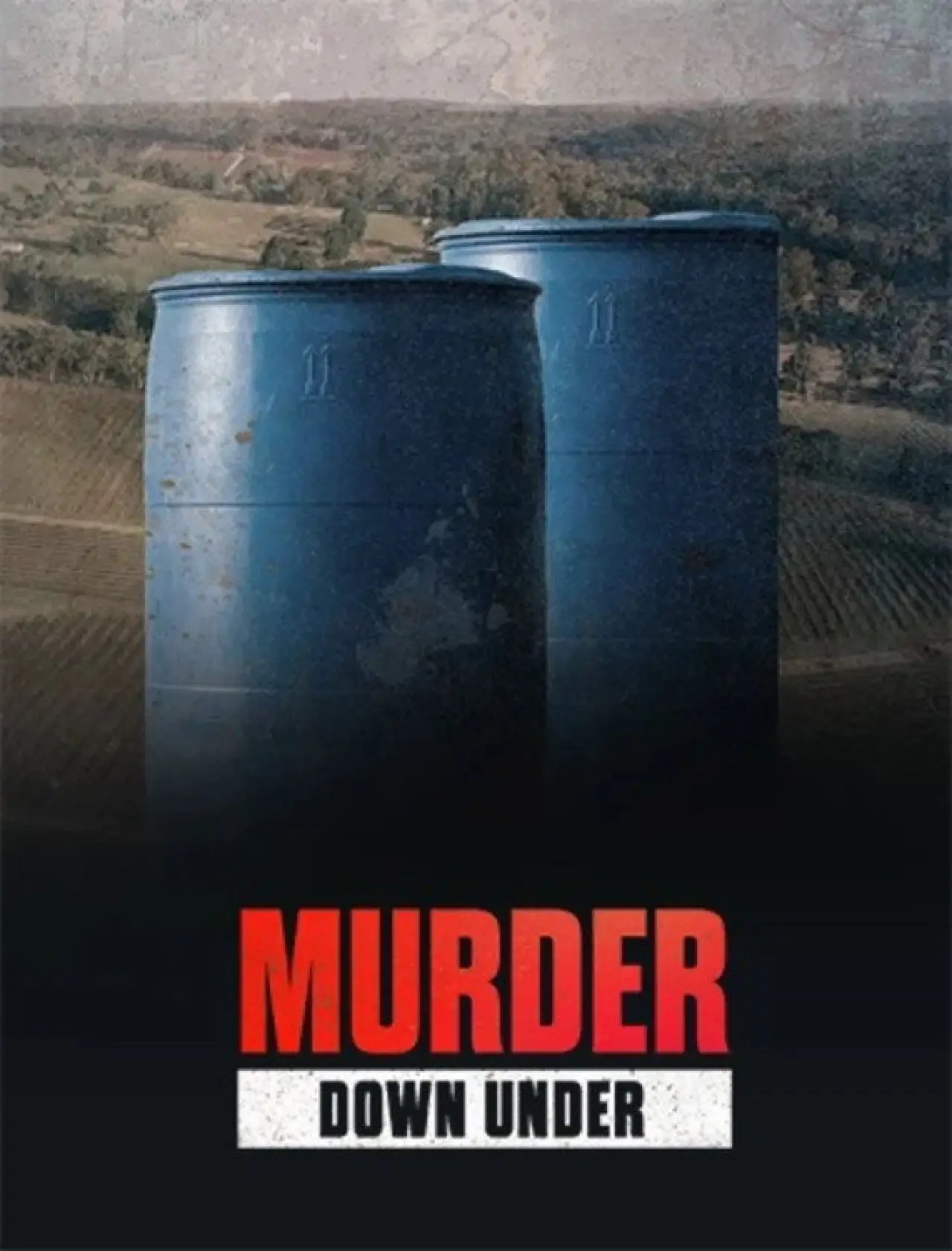 Plakat serialu "Morderstwo na Antypodach"