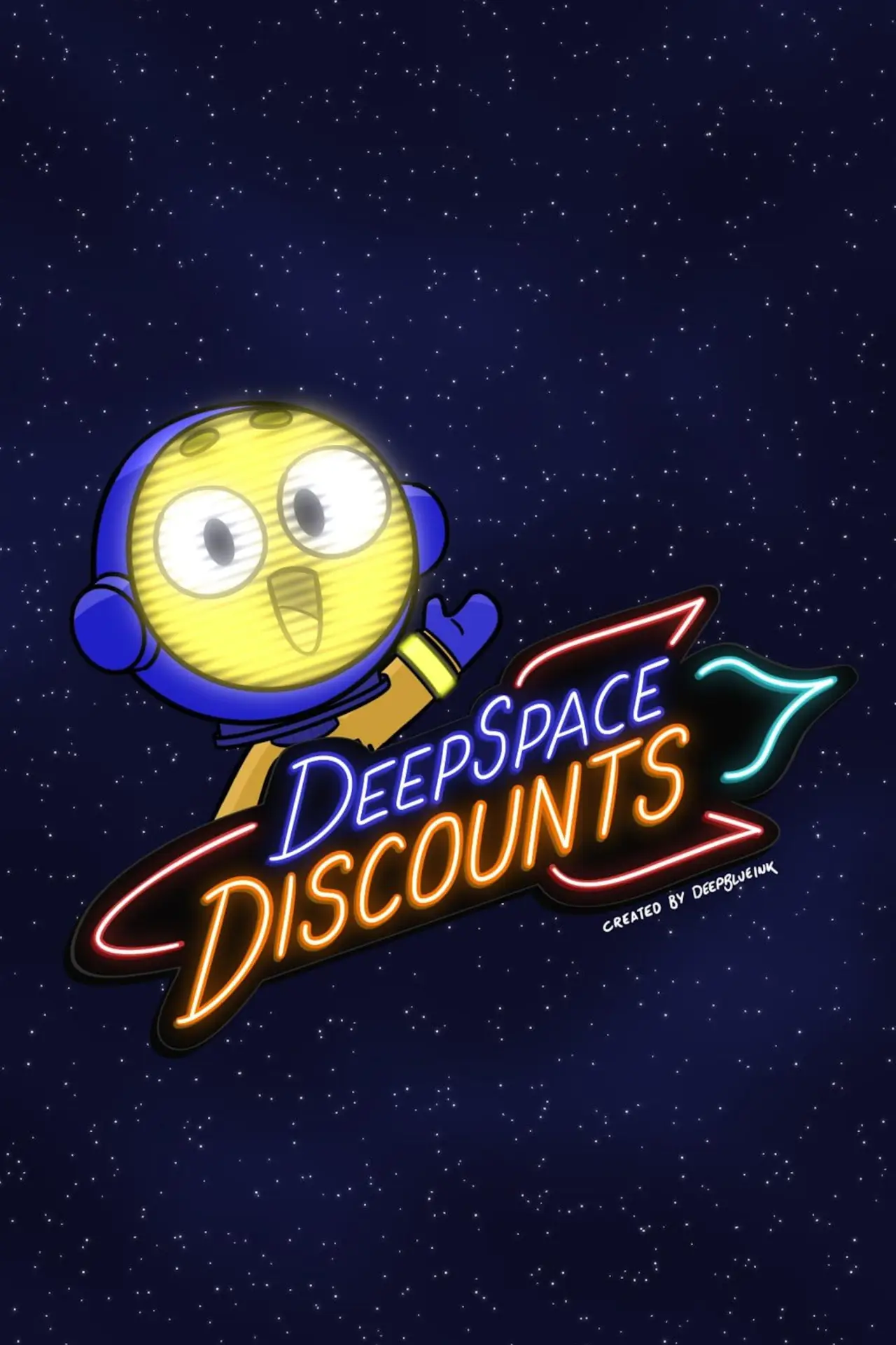 Plakat serialu "Deep Space Discounts"
