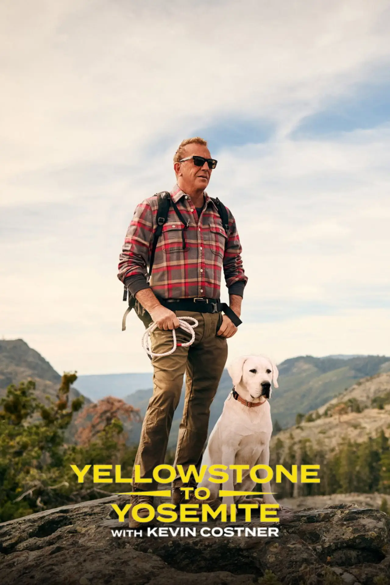 Plakat serialu "Z Yellowstone do Yosemite z Kevinem Costnerem"