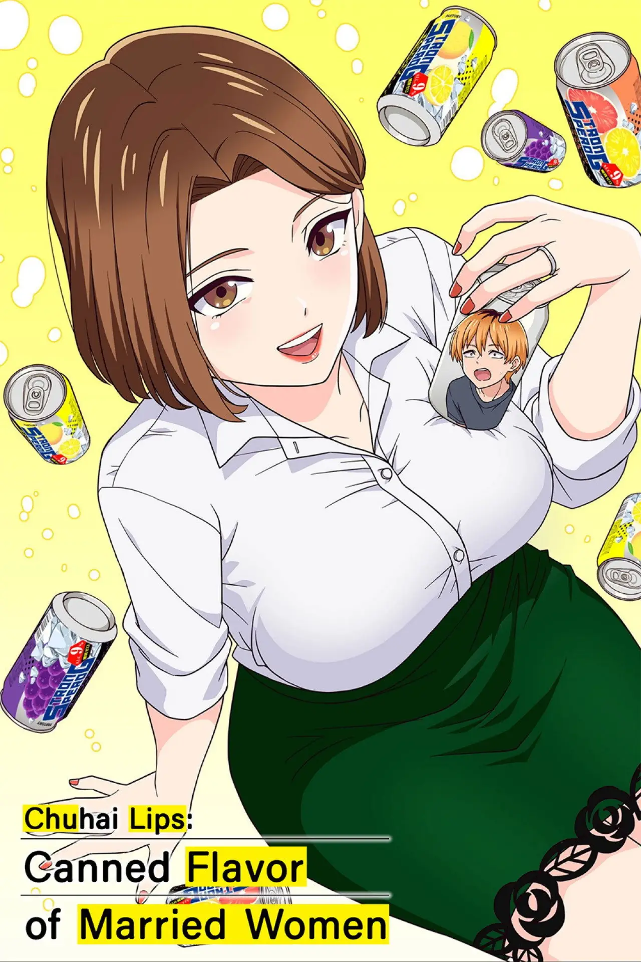 Plakat serialu "人妻の唇は缶チューハイの味がして"