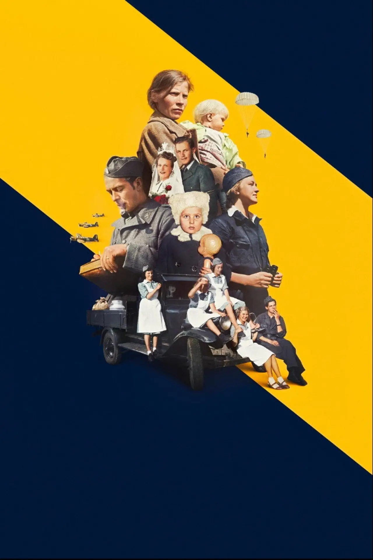 Plakat serialu "Sverige och kriget"