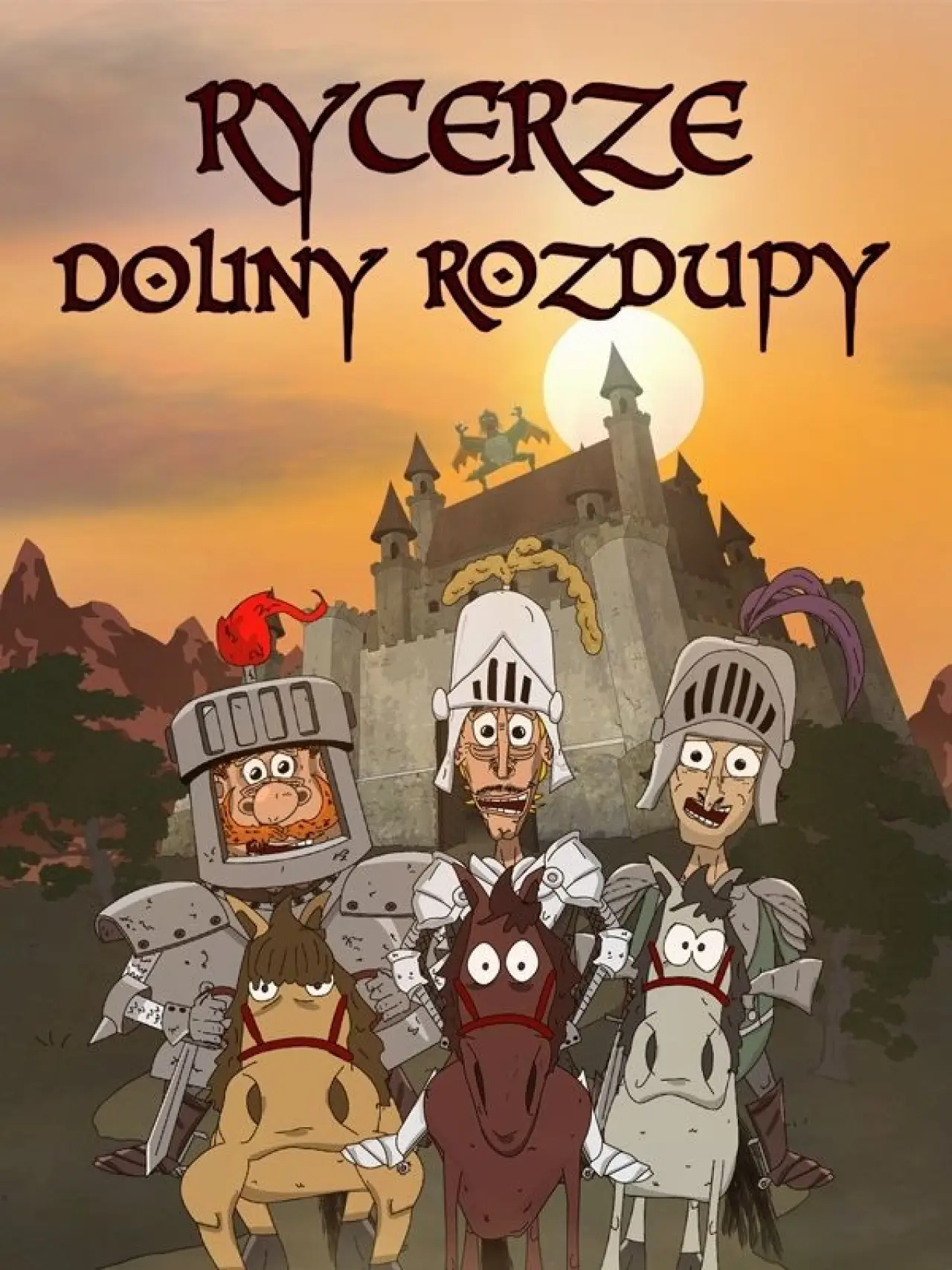 Plakat serialu "Rycerze Doliny Rozdupy"