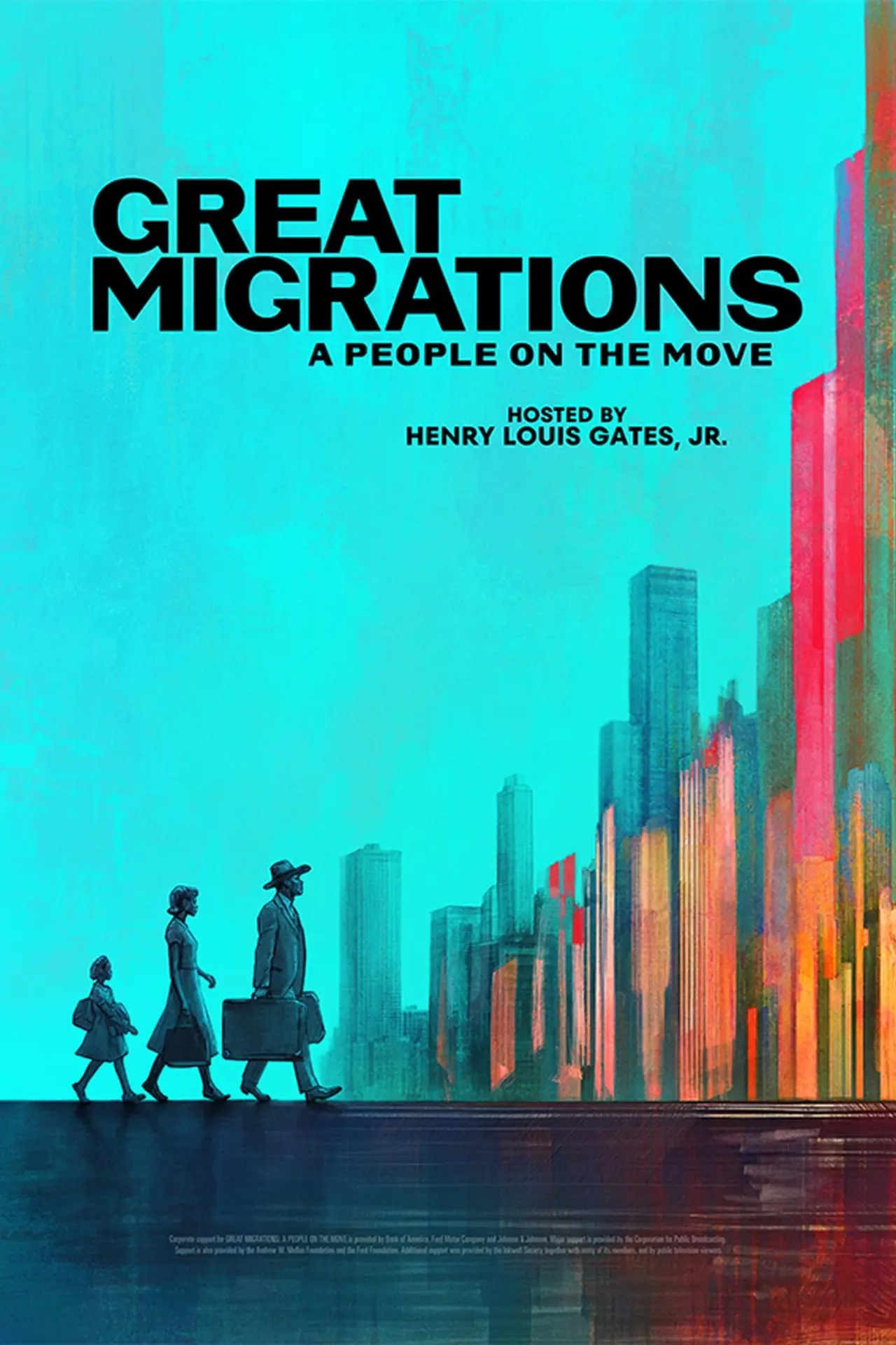 Plakat serialu "Wielkie migracje: Ludzie w drodze"