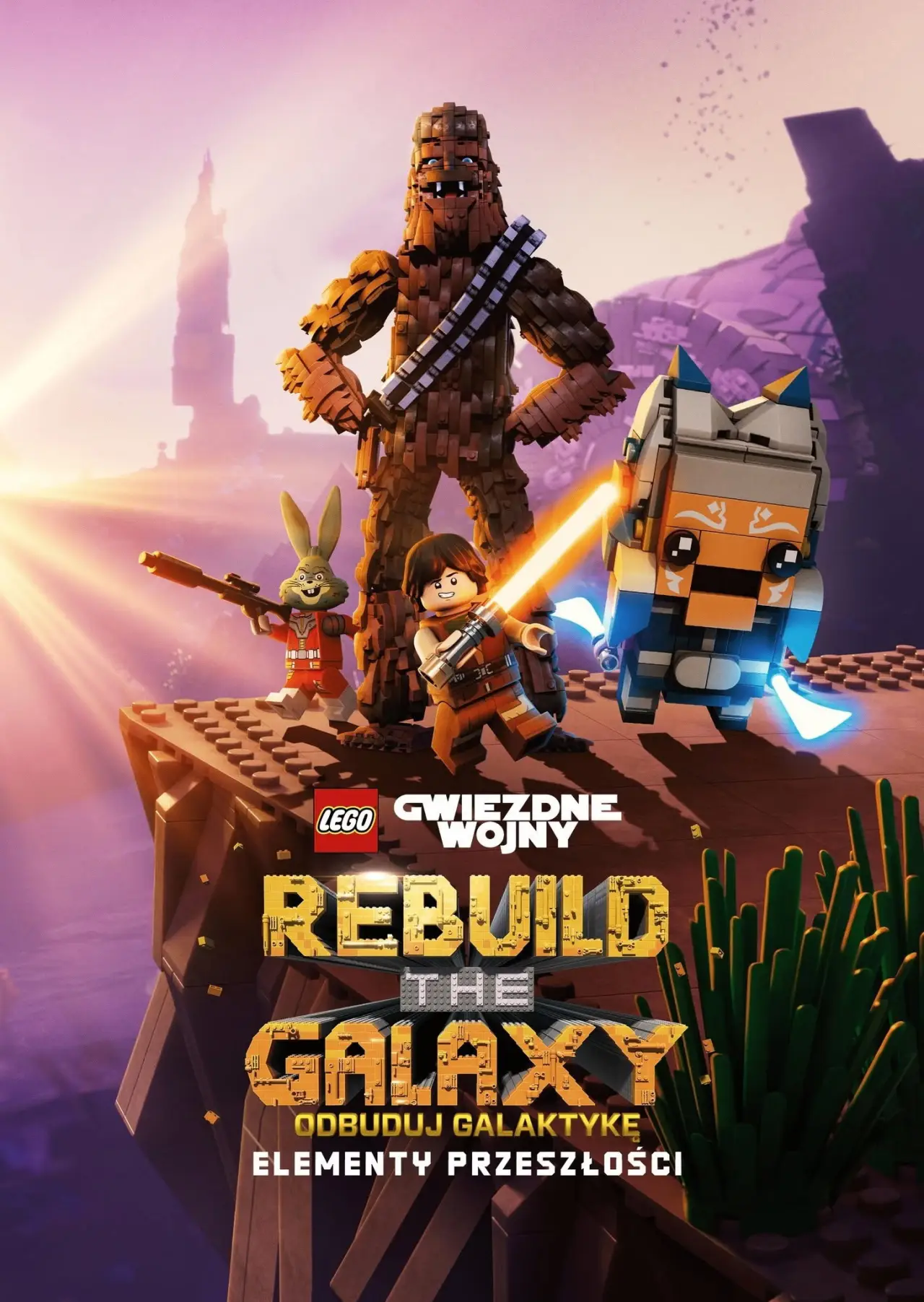 Plakat serialu "LEGO Gwiezdne Wojny: Odbuduj galaktykę – Elementy przeszłości"