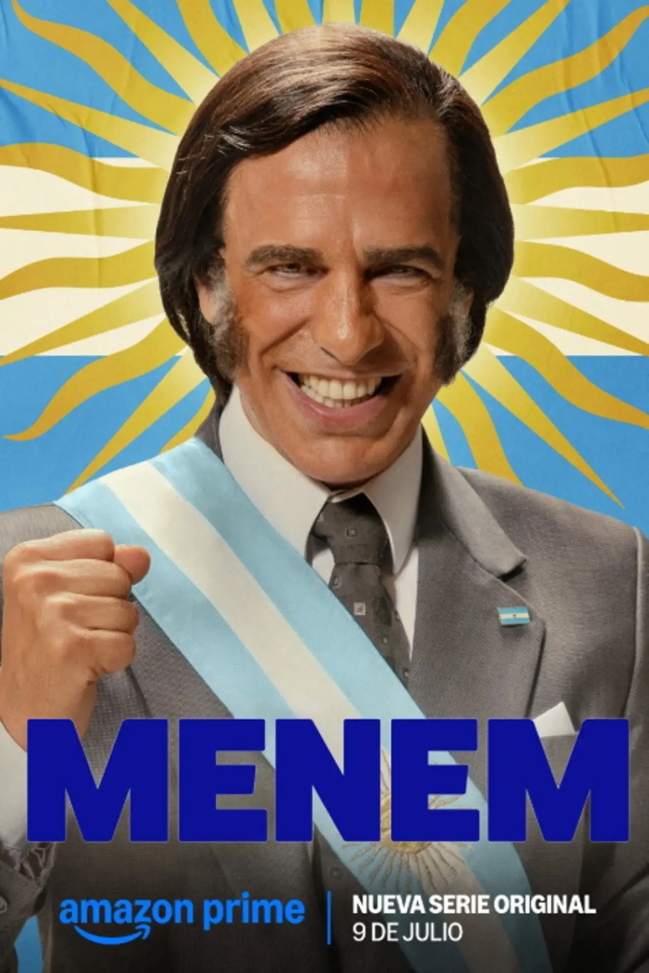 Plakat serialu "Menem: El show del Presidente"