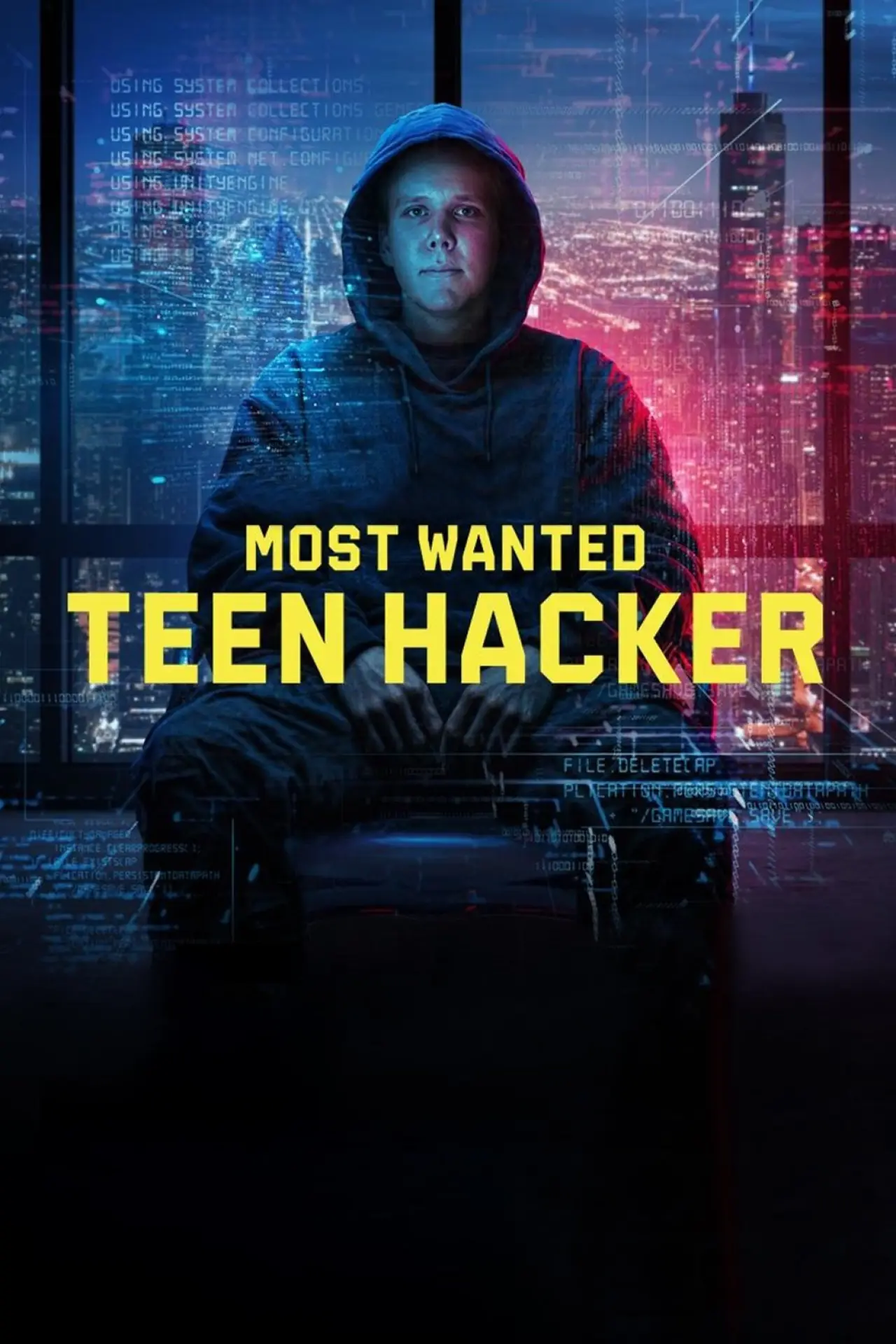 Plakat serialu "Poszukiwany: Nastoletni hacker"