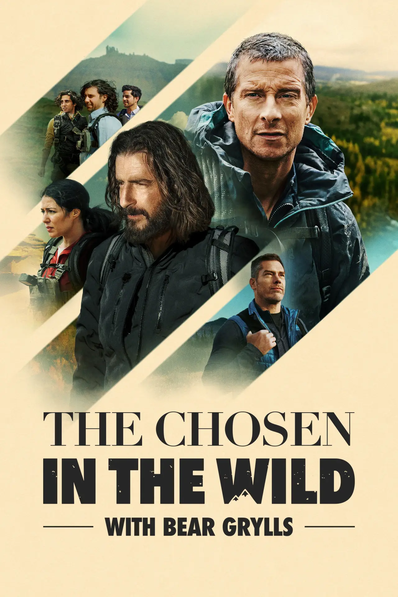 Plakat serialu "The Chosen in the Wild with Bear Grylls"