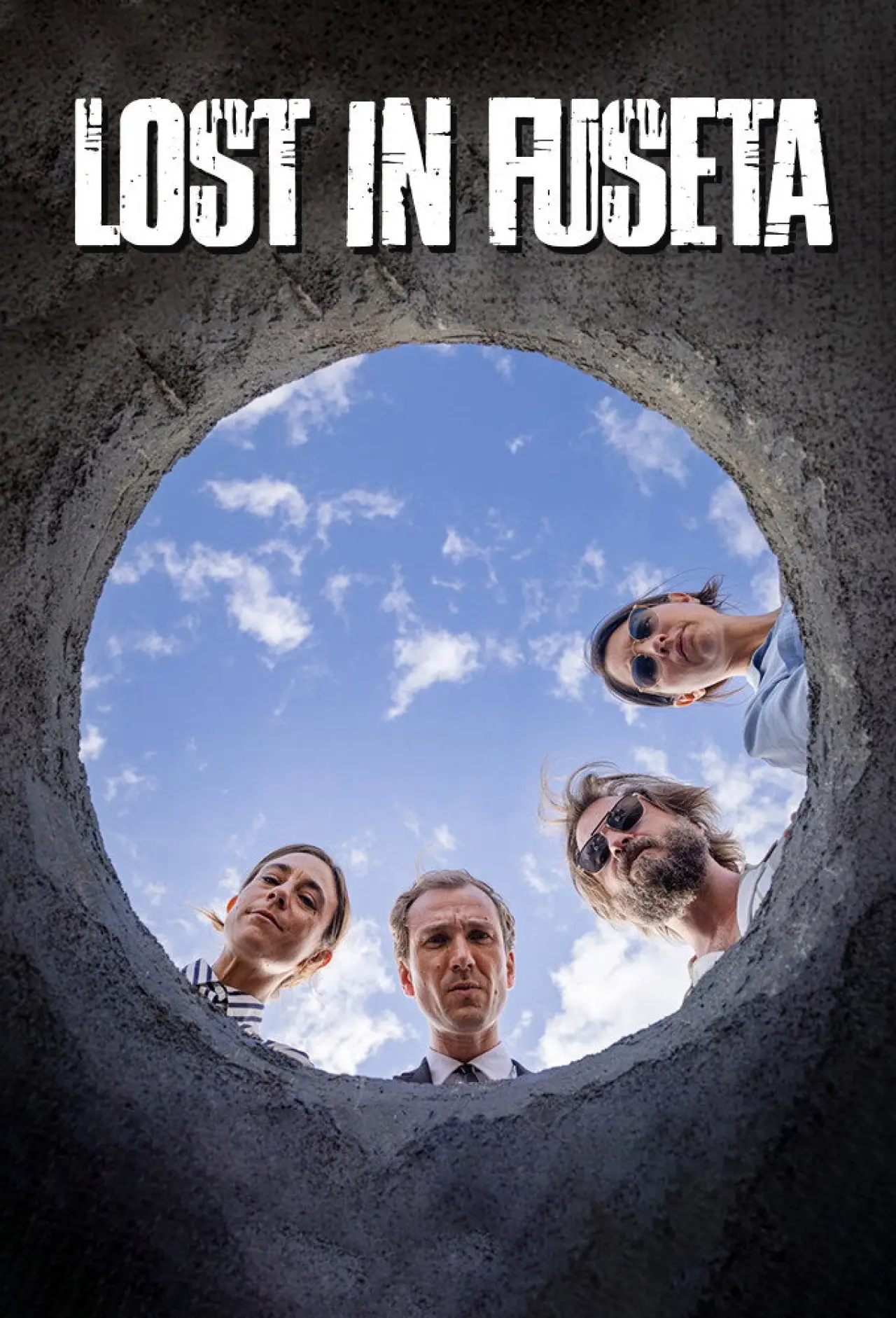 Plakat serialu "Zagubieni w Fuseta - Kryminał z Portugalii"