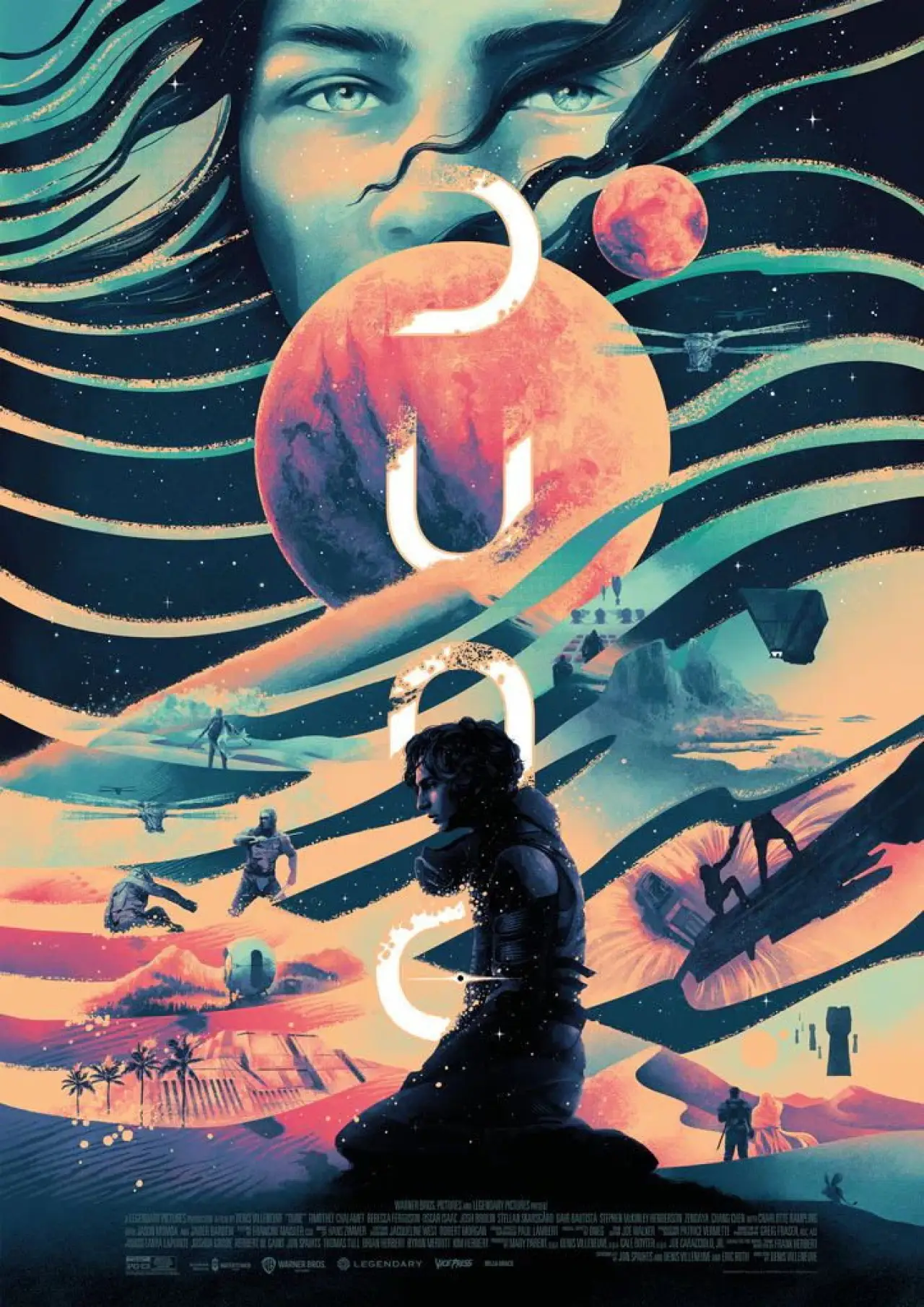 Plakat serialu "The Dune Saga by Denis Villeneuve"