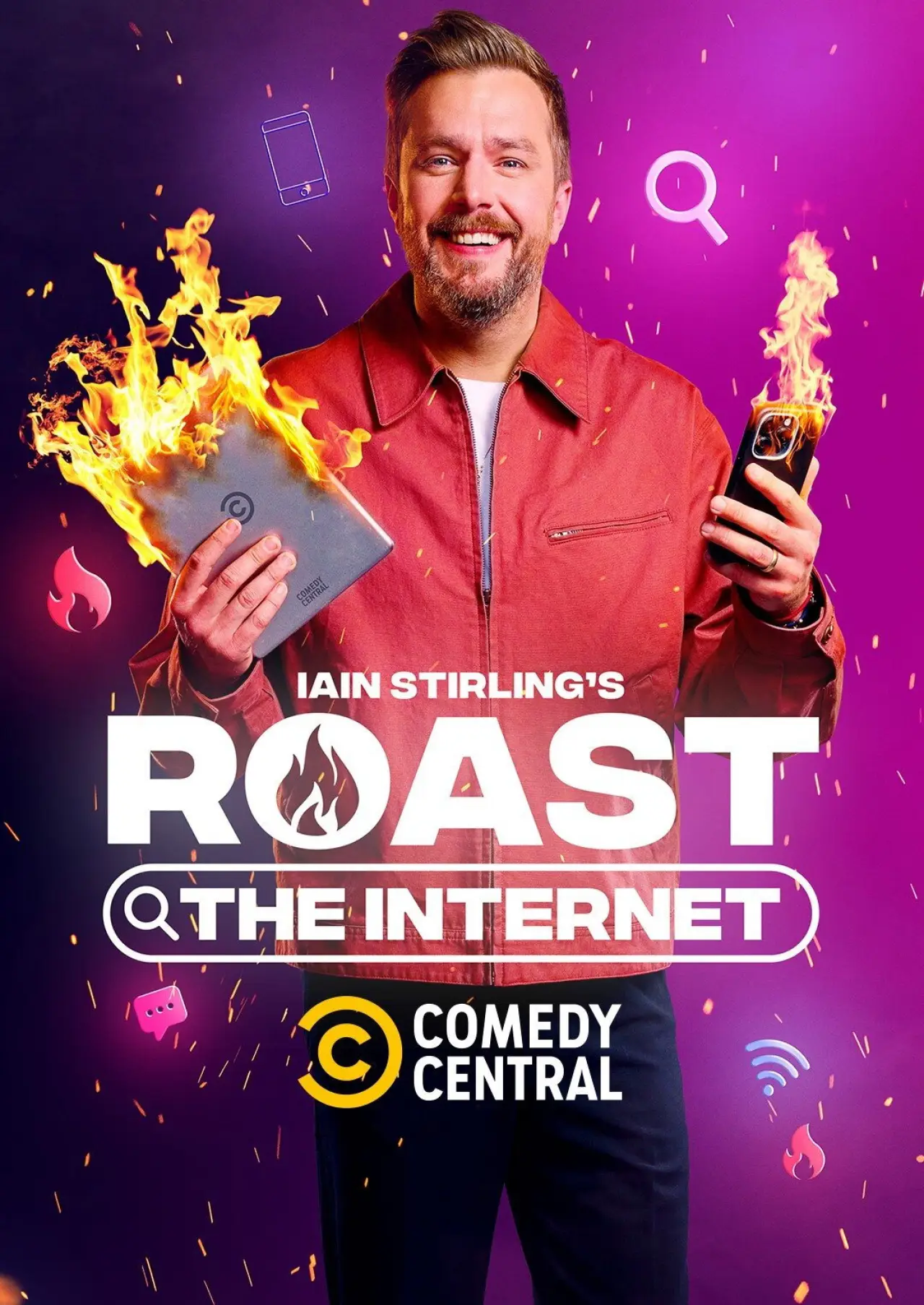 Plakat serialu "Iain Stirling: Roast Internetu"