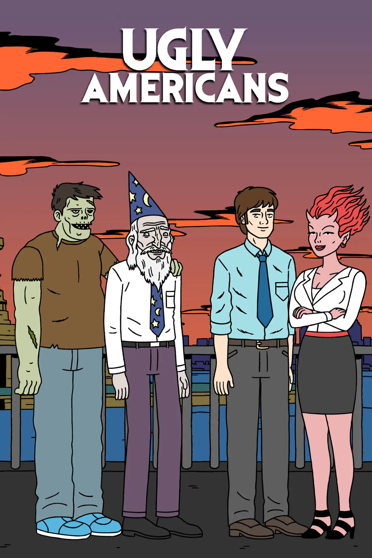 Постер к сериалу "Ugly Americans"
