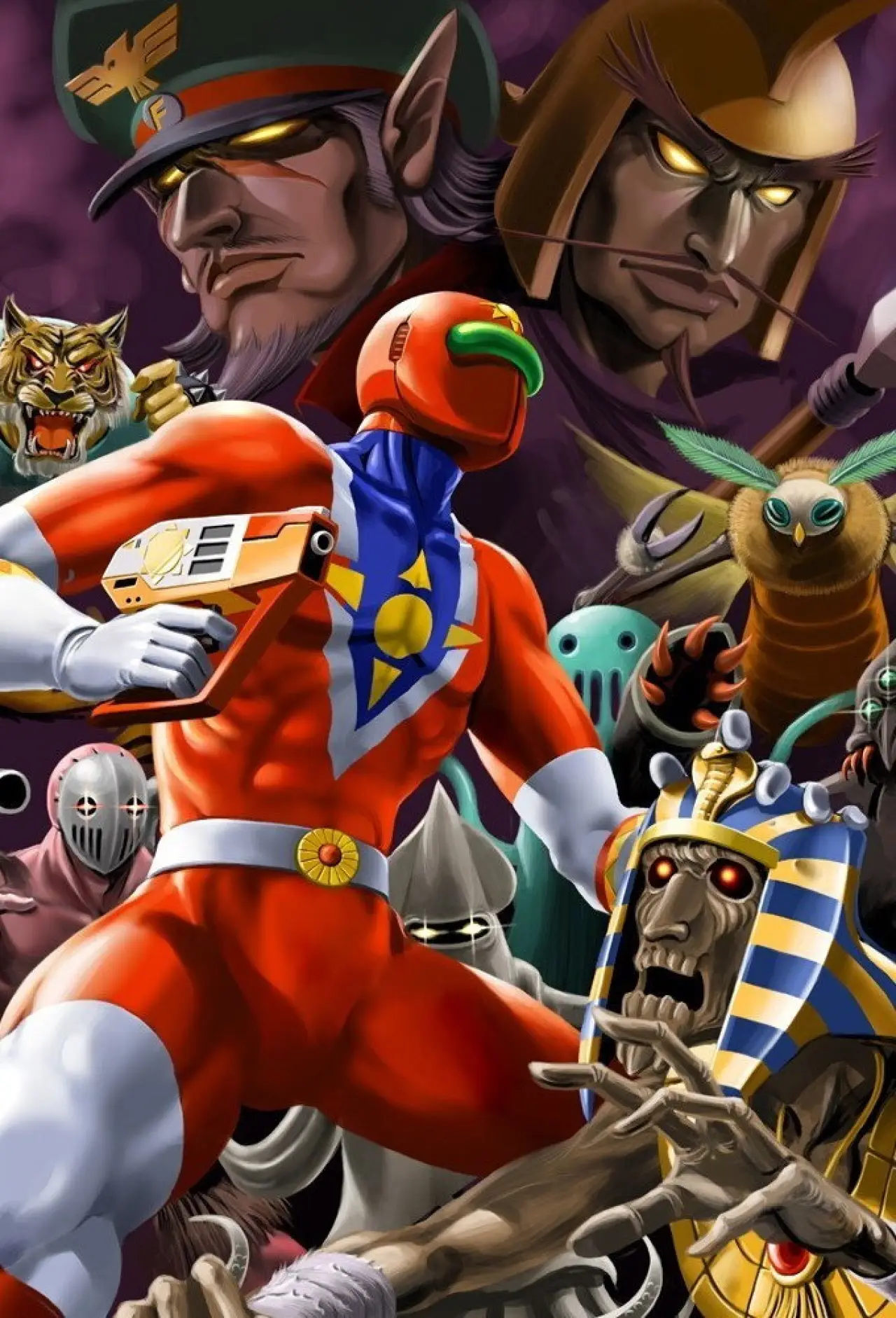 Plakat serialu "Astro Fighter Sunred"