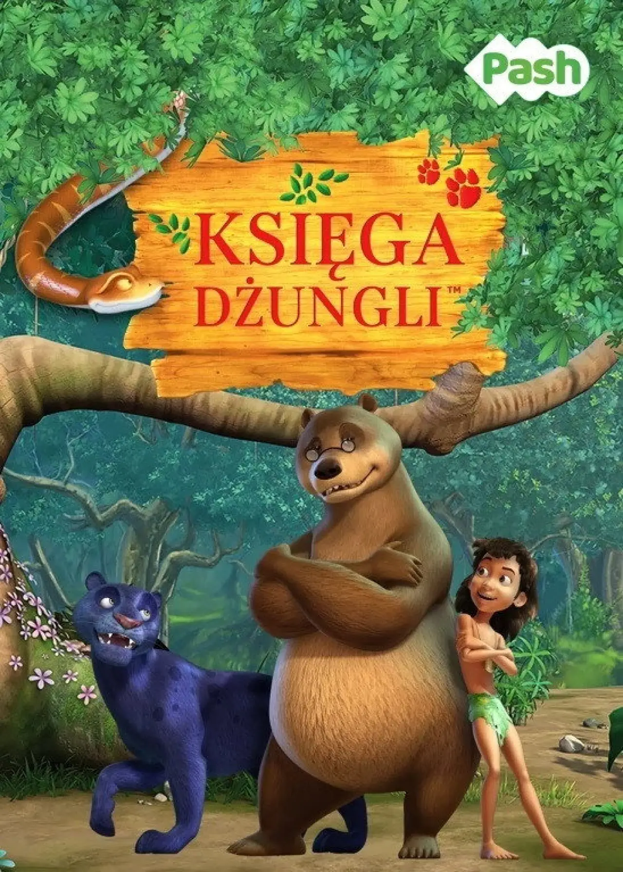 Plakat serialu "Księga dżungli"