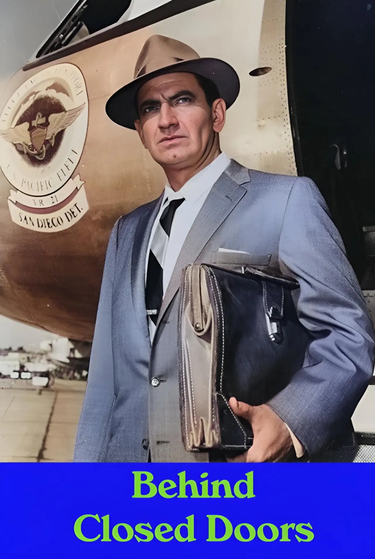 Plakat serialu "Za zamkniętymi drzwiami"