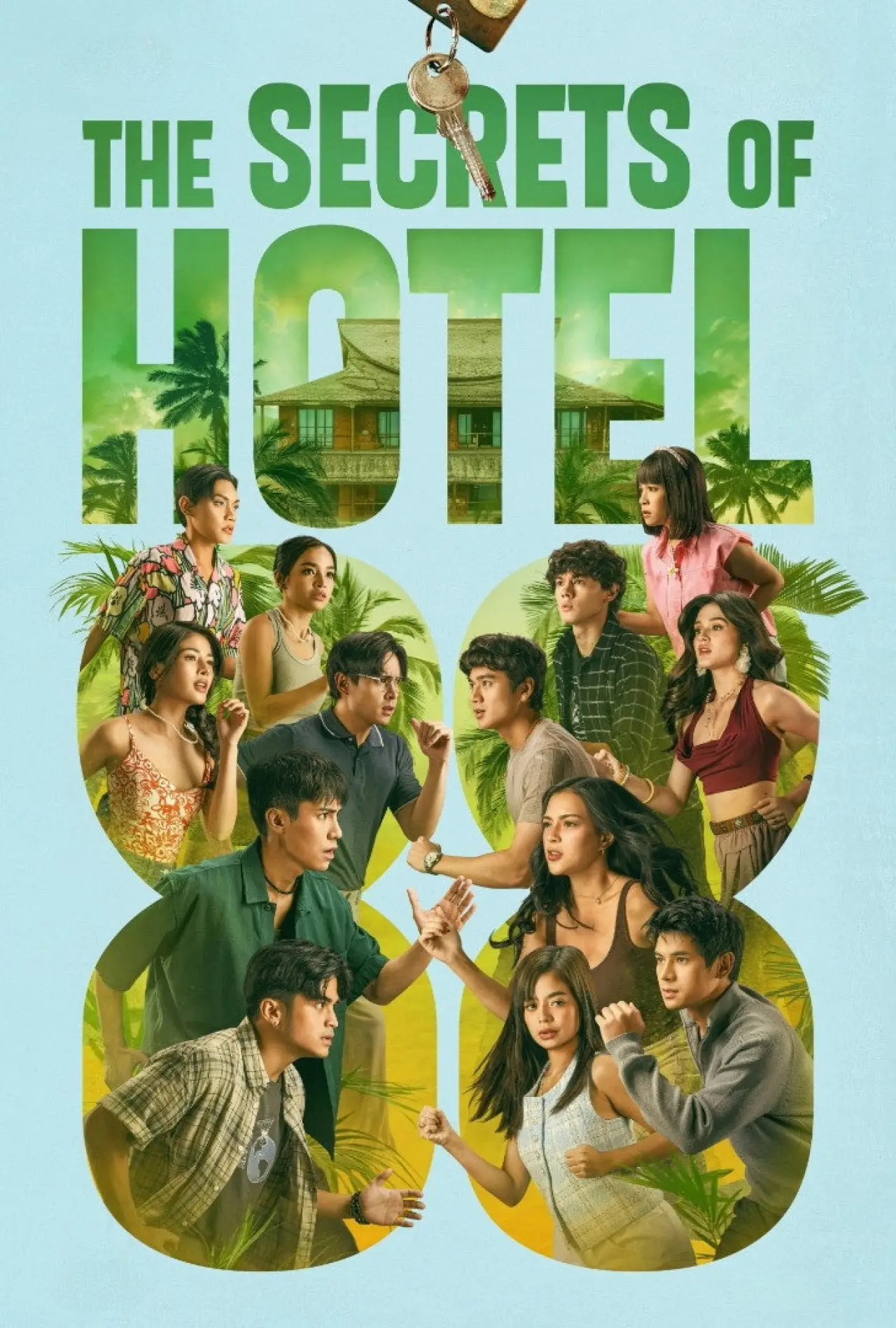Plakat serialu "Tajemnice Hotelu 88"