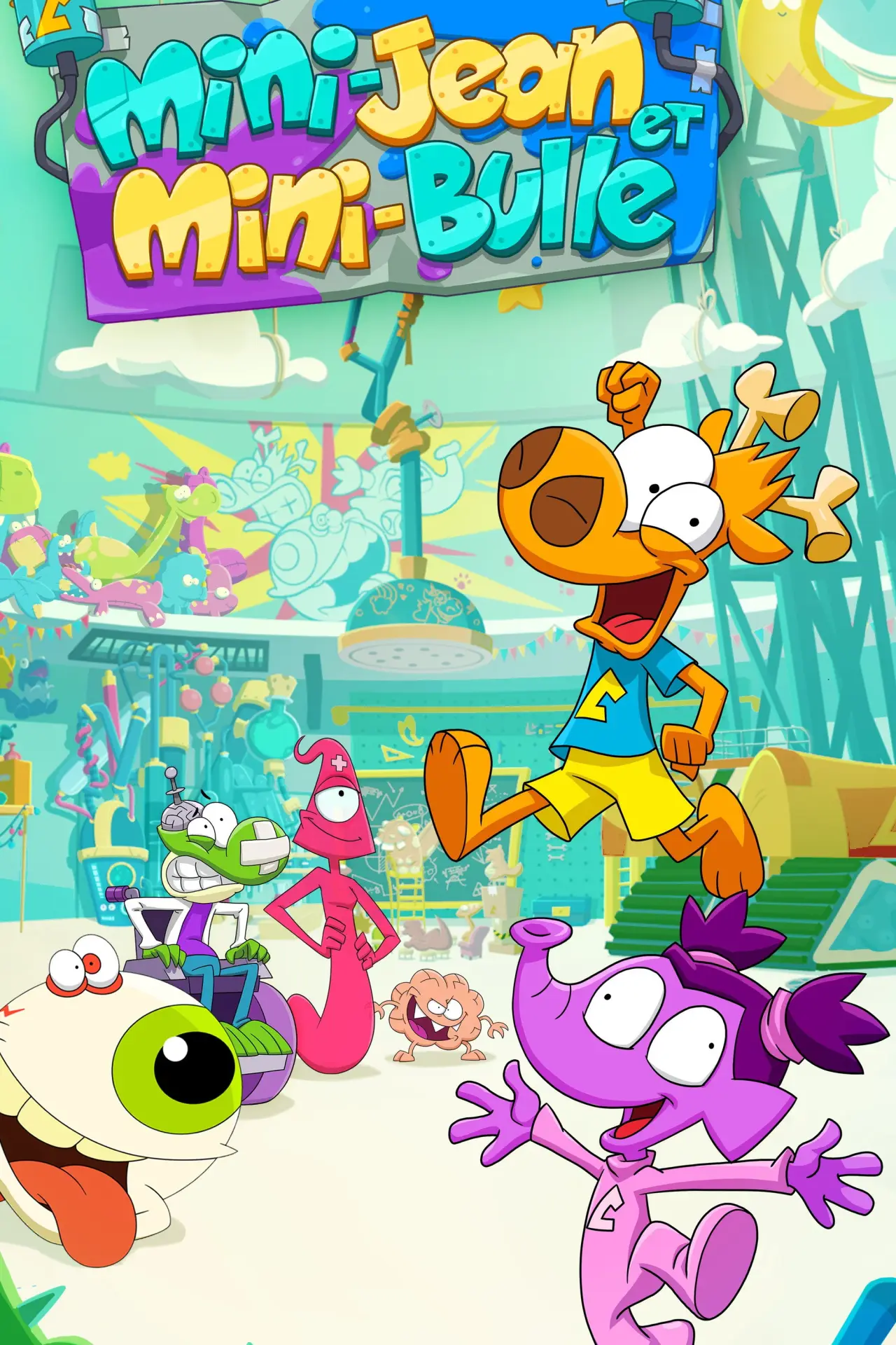 Plakat serialu "Mini-Jean et Mini-Bulle"