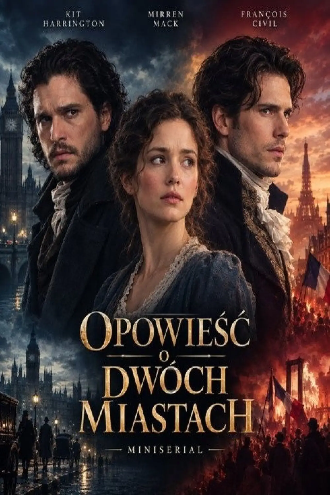 Plakat serialu "Opowieść o dwóch miastach"