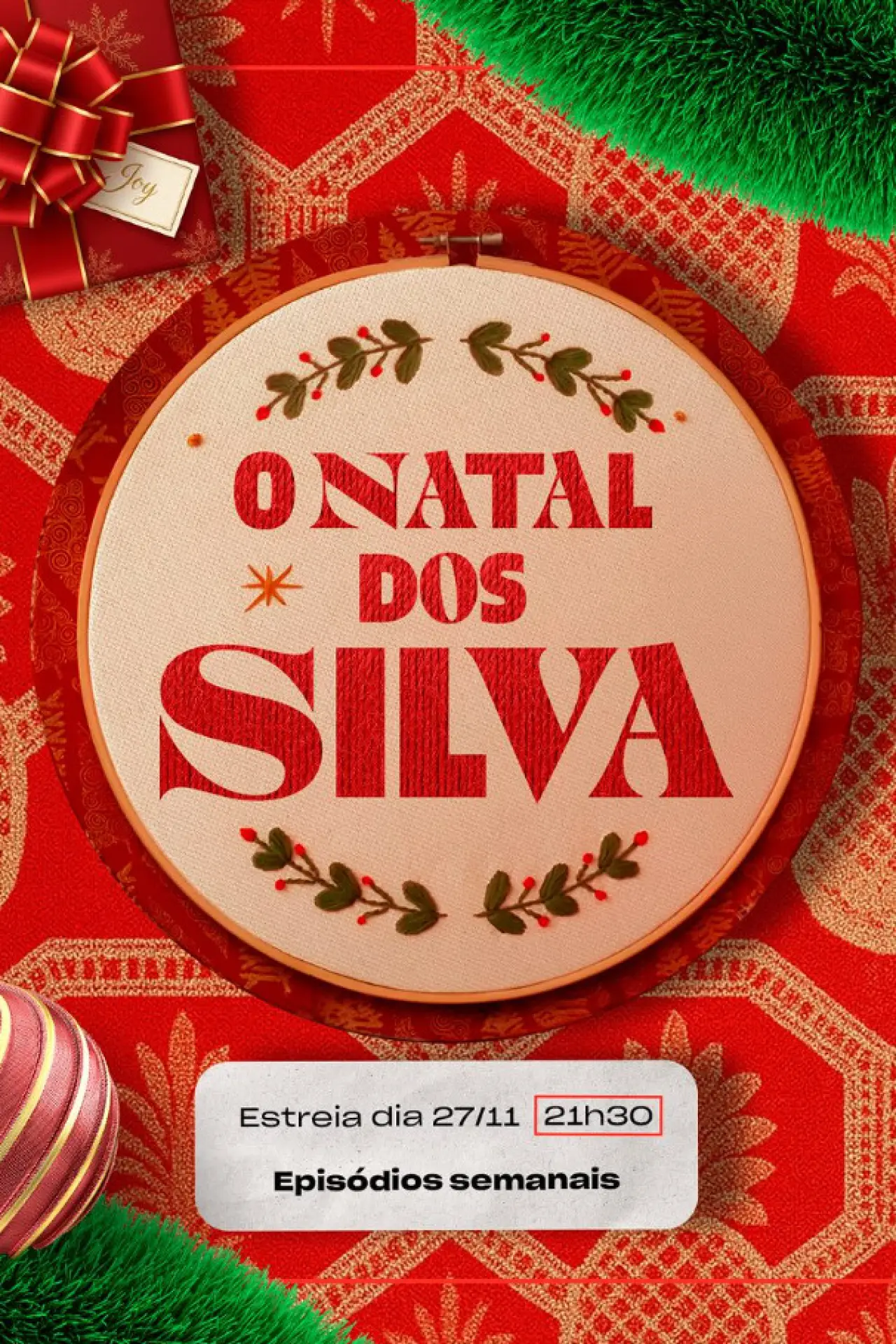 Plakat serialu "Boże Narodzenie u Silvów"