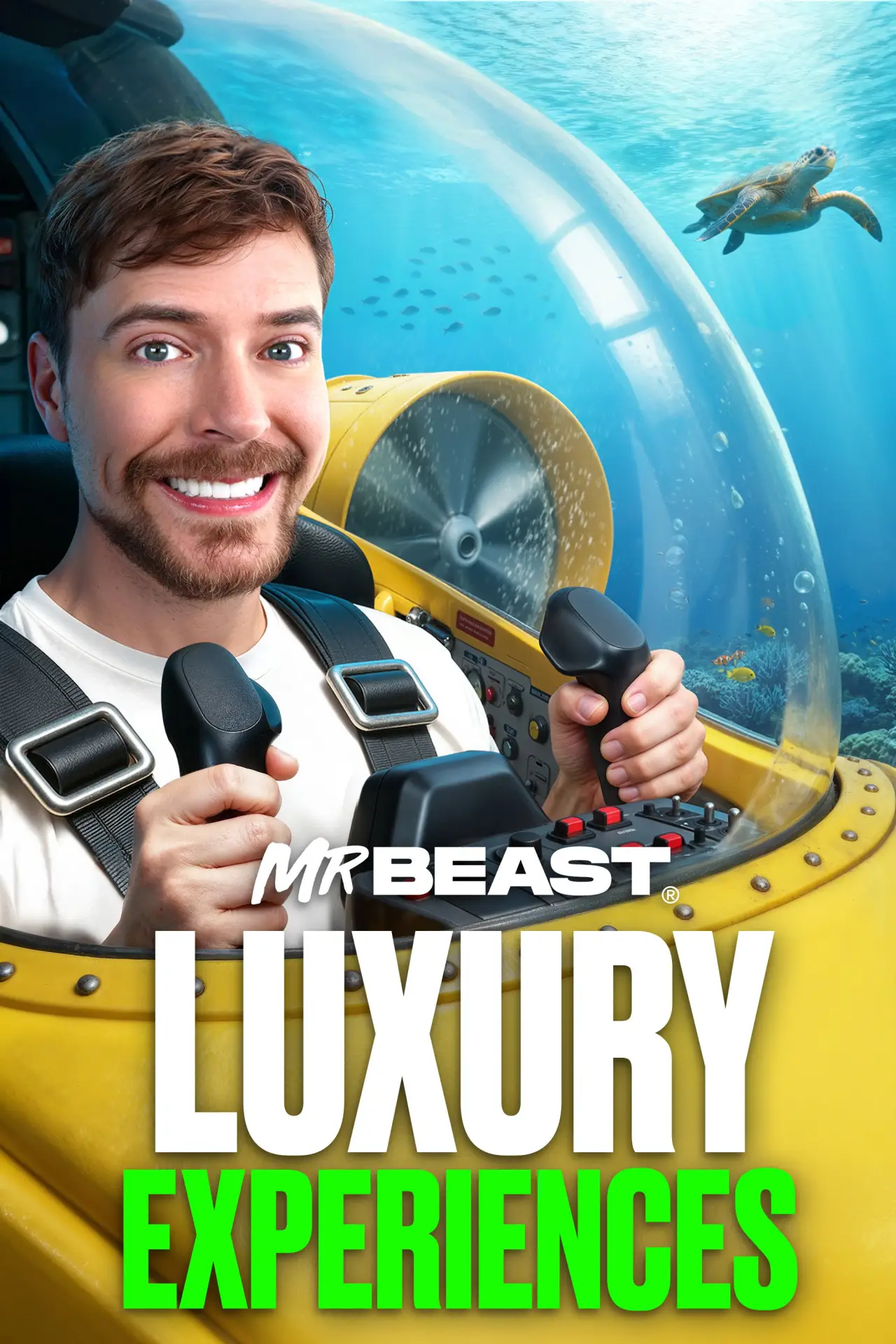 Plakat serialu "MrBeast: Luksusowe doświadczenia!"