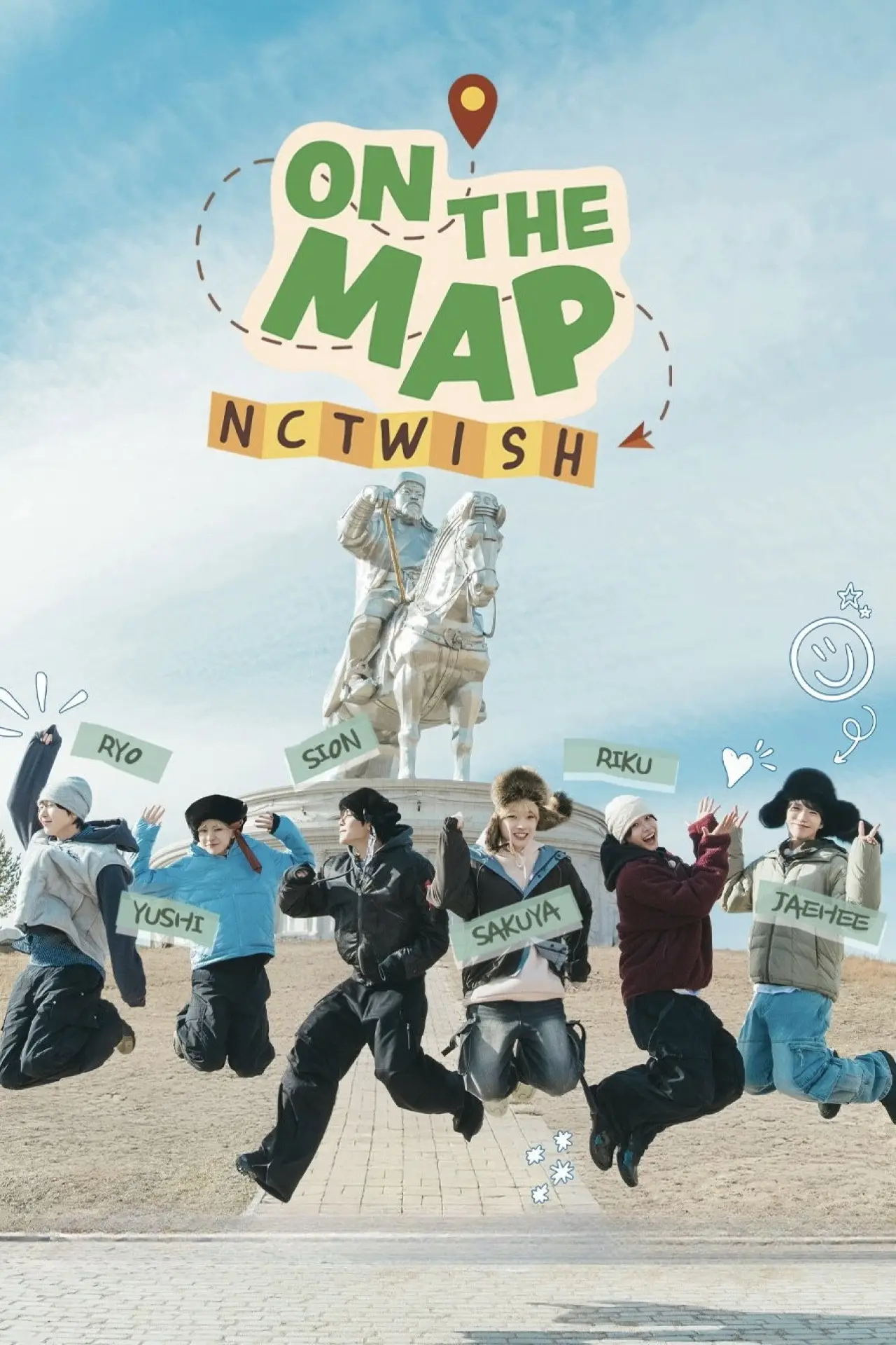 Plakat serialu "ON THE MAP: NCT WISH"