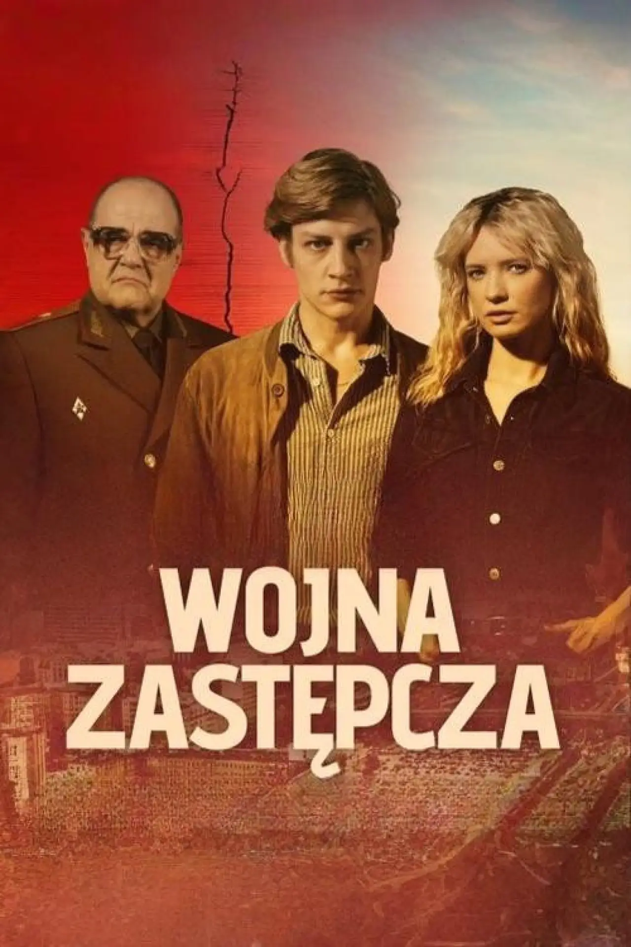 Plakat serialu "Wojna Zastępcza"