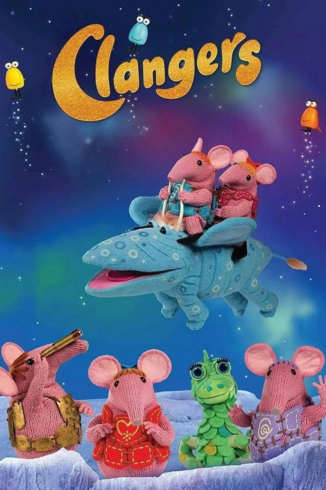 Plakat serialu "Clangers"