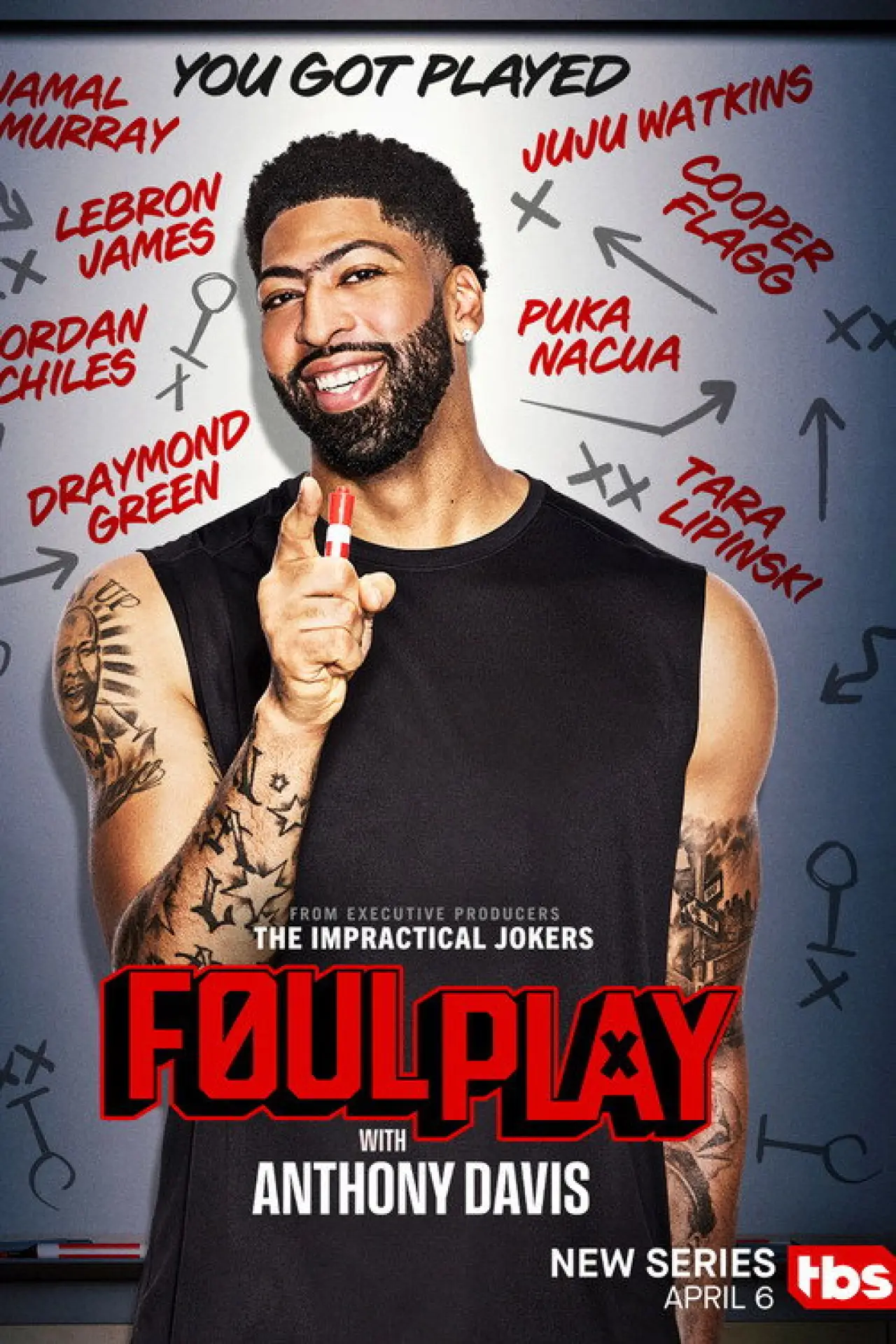 Plakat serialu "Foul Play with Anthony Davis"