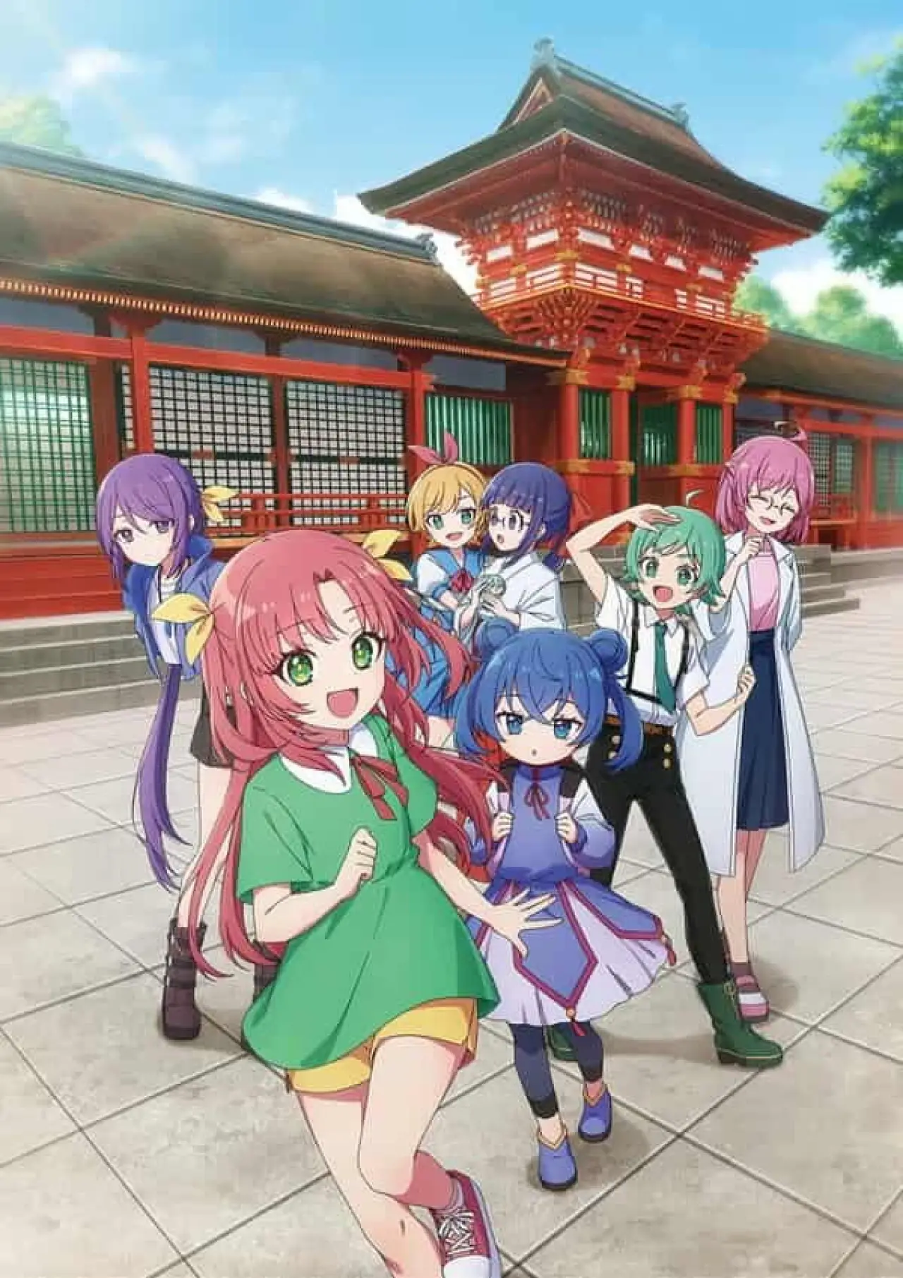 Plakat serialu "Komekami! Girls"