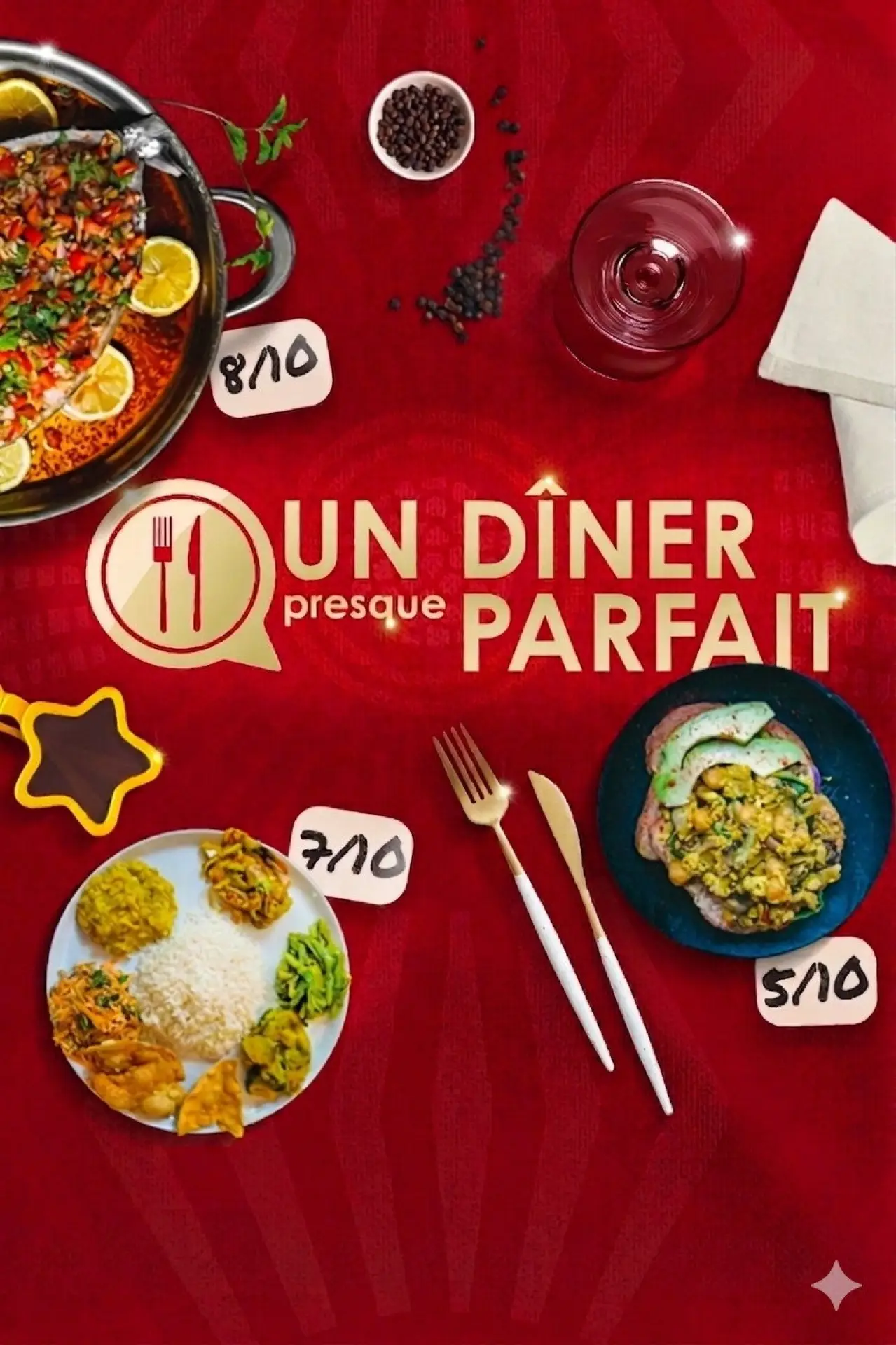 Plakat serialu "Un dîner presque parfait Afrique"