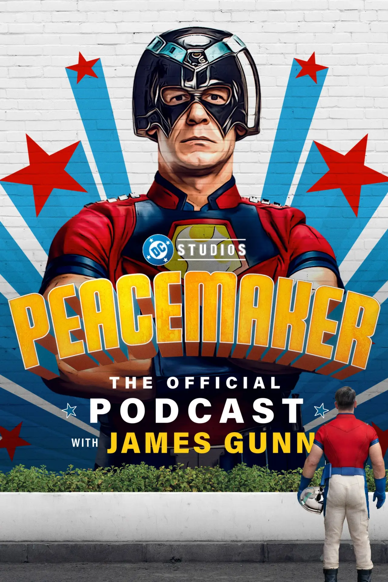 Plakat serialu "Peacemaker: Oficjalny podcast z Jamesem Gunnem"