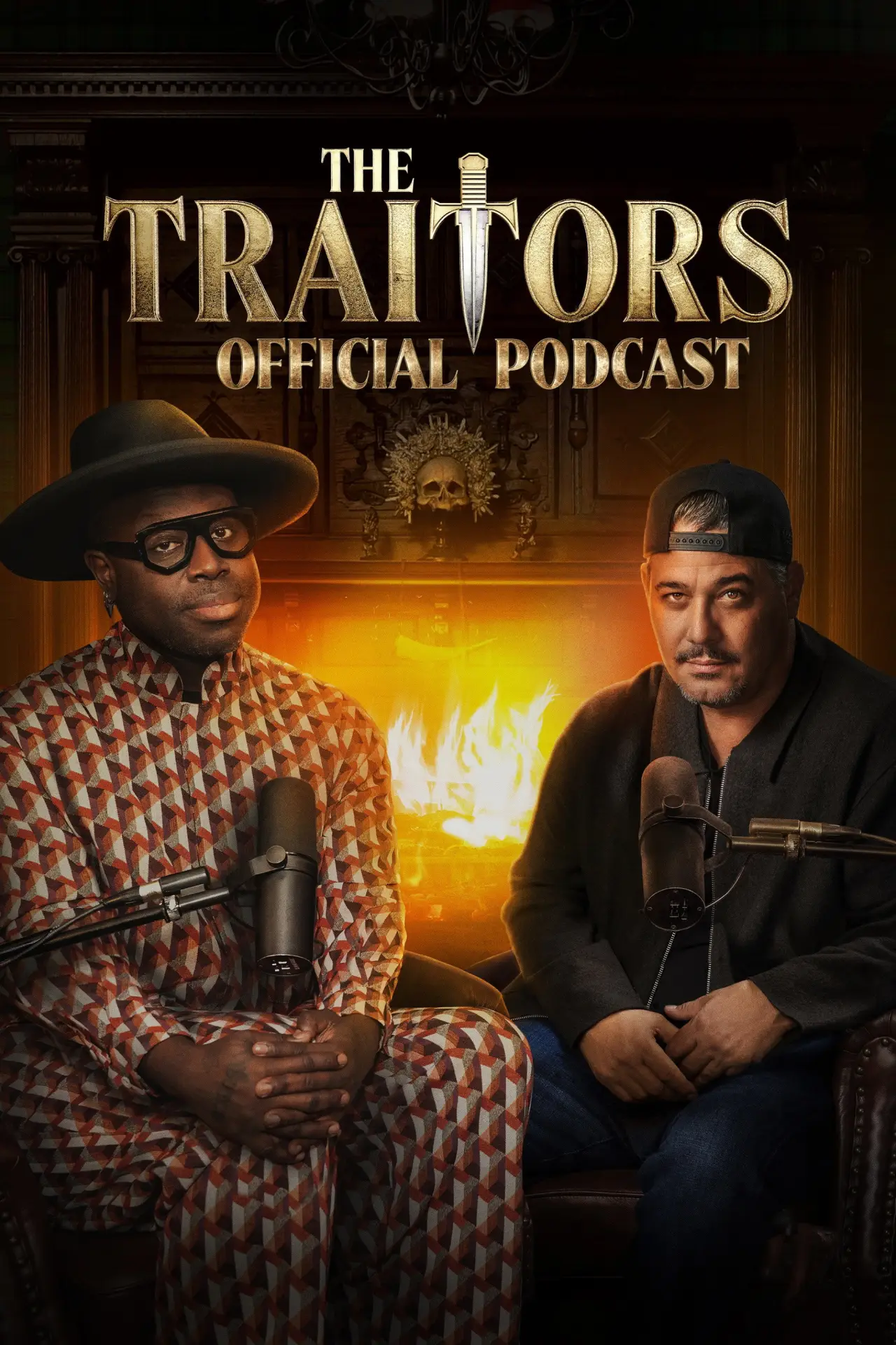 Plakat serialu "Oficjalny podcast Zdrajców"