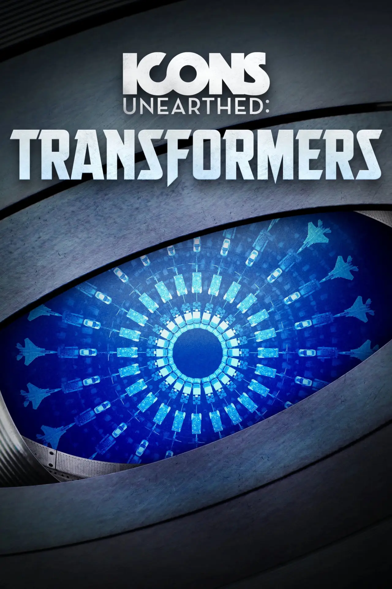 Plakat serialu "Ikony odkryte: Transformers"