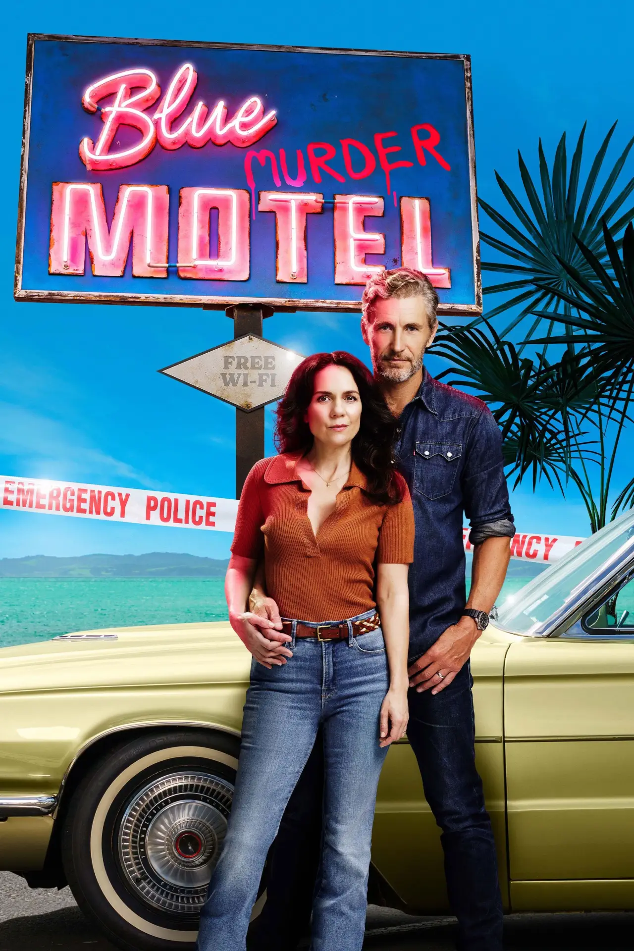 Plakat serialu "Motel Błękitnego Morderstwa"