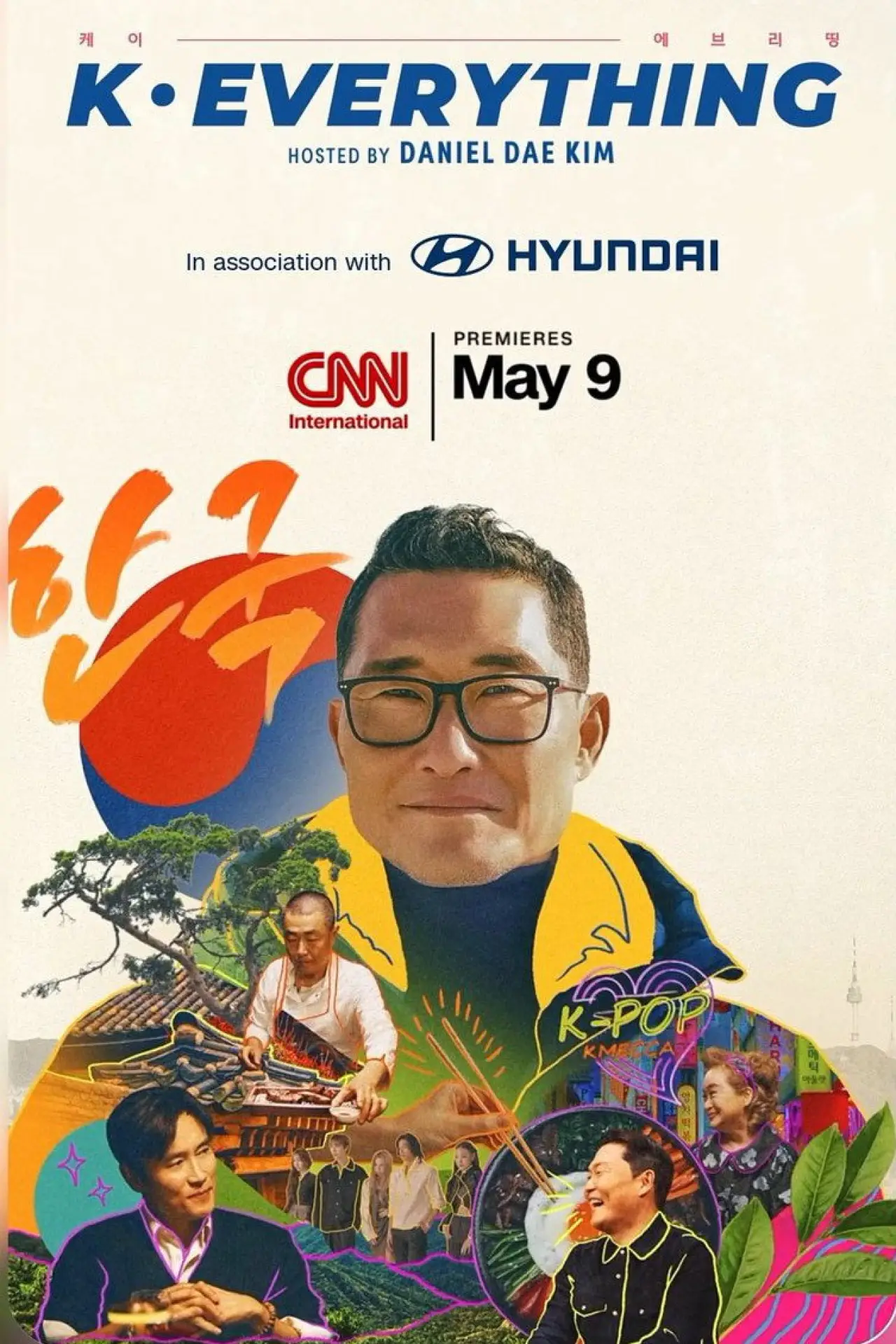 Plakat serialu "K-Everything: Jak południowokoreańska kultura podbiła świat"