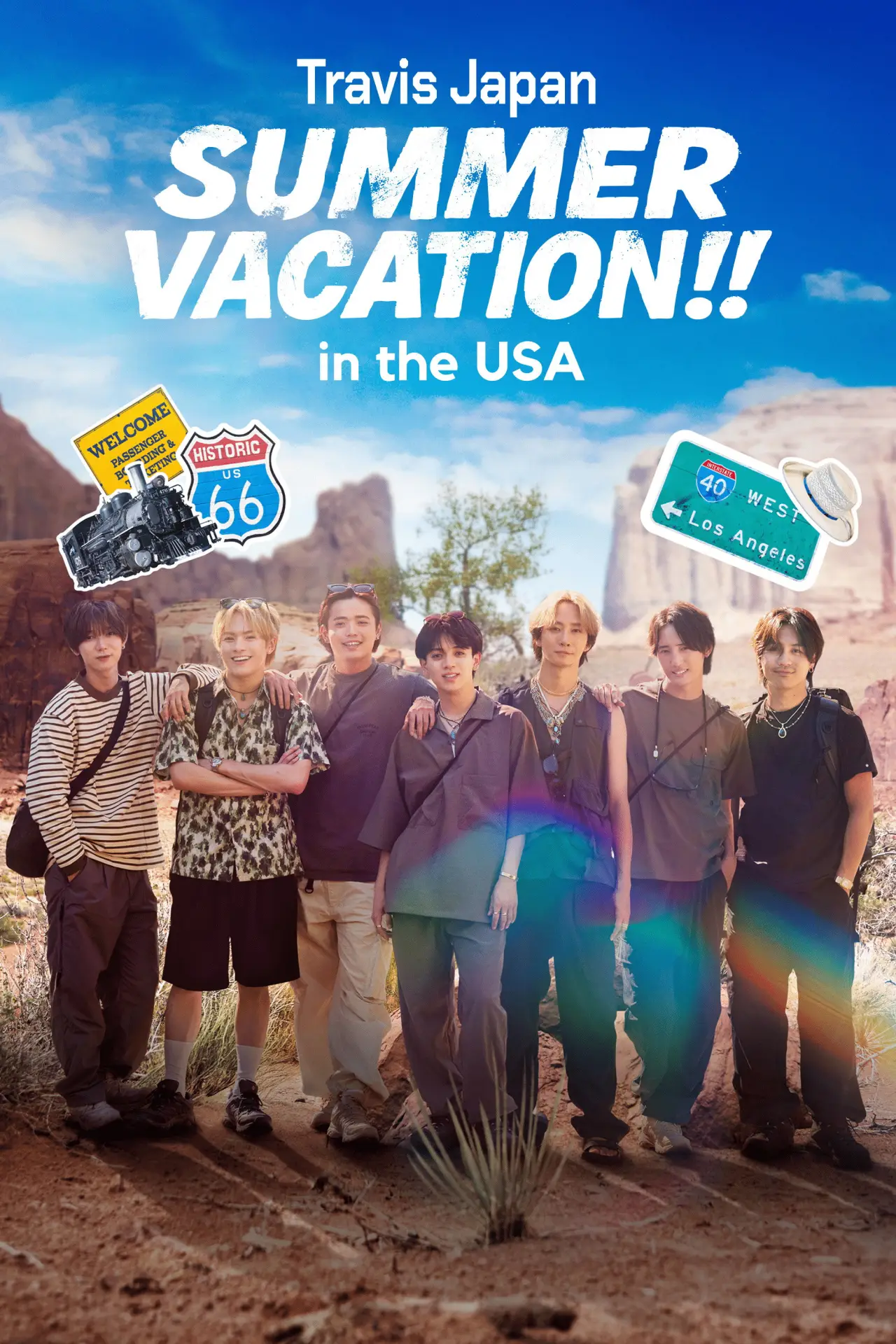 Plakat serialu "Travis Japan Summer Vacation!! ―7人のアメリカ旅―"