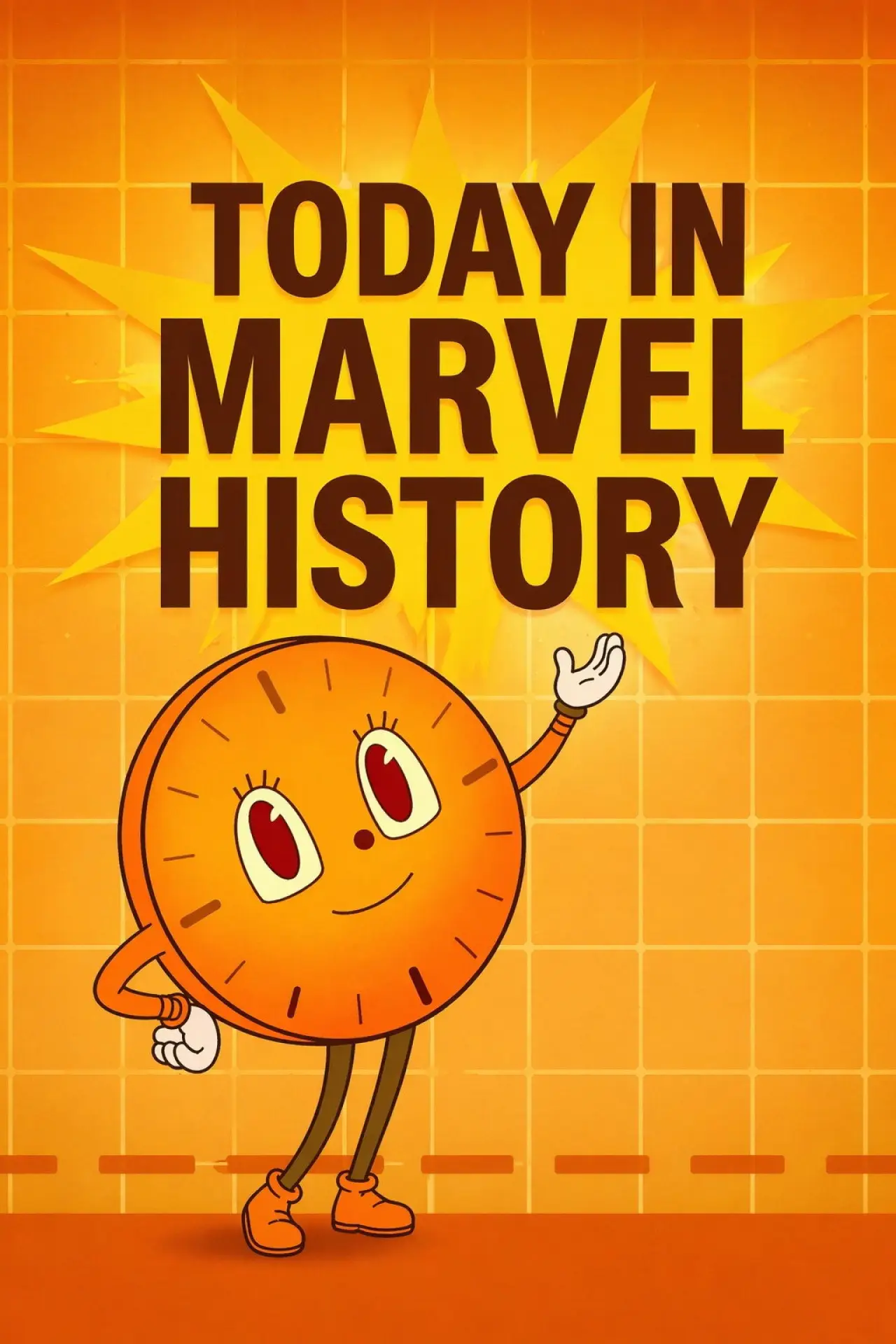 Plakat serialu "Today in Marvel History"