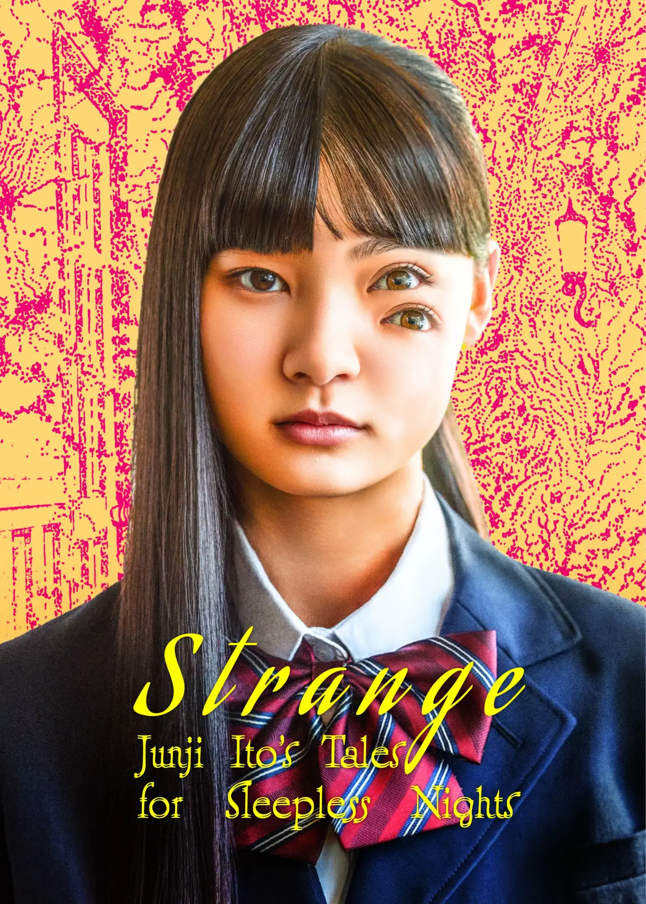 Plakat serialu "ストレンジ -伊藤潤二の夜も眠れぬ奇妙な話-"