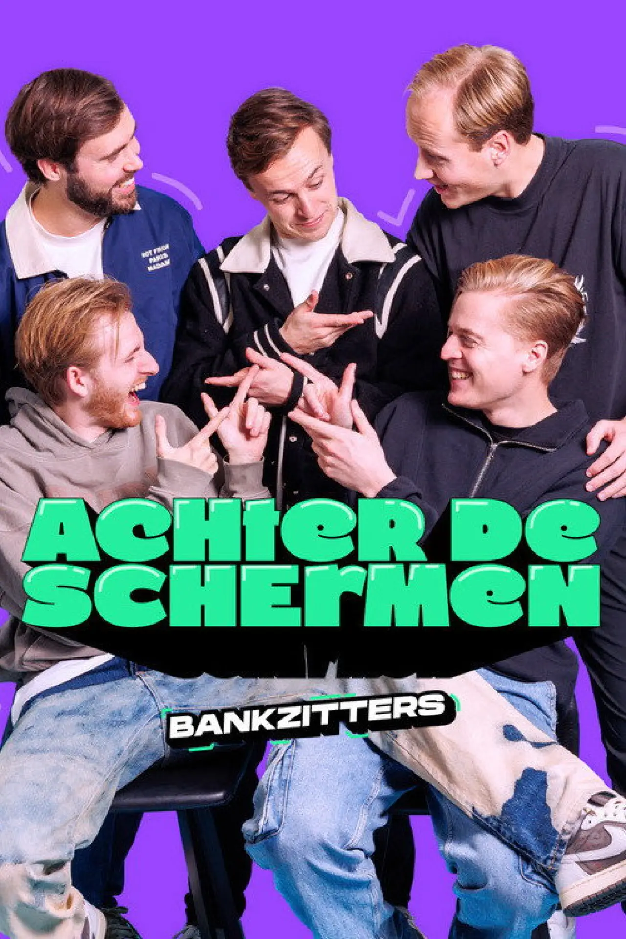 Plakat serialu "Bankzitters: Achter de Schermen"