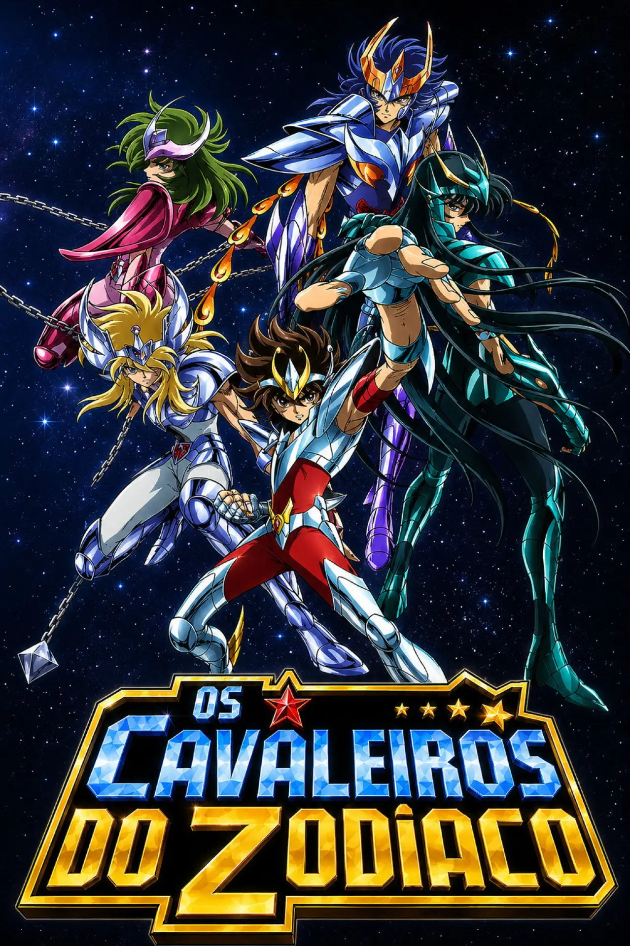 Plakat serialu "聖闘士星矢"